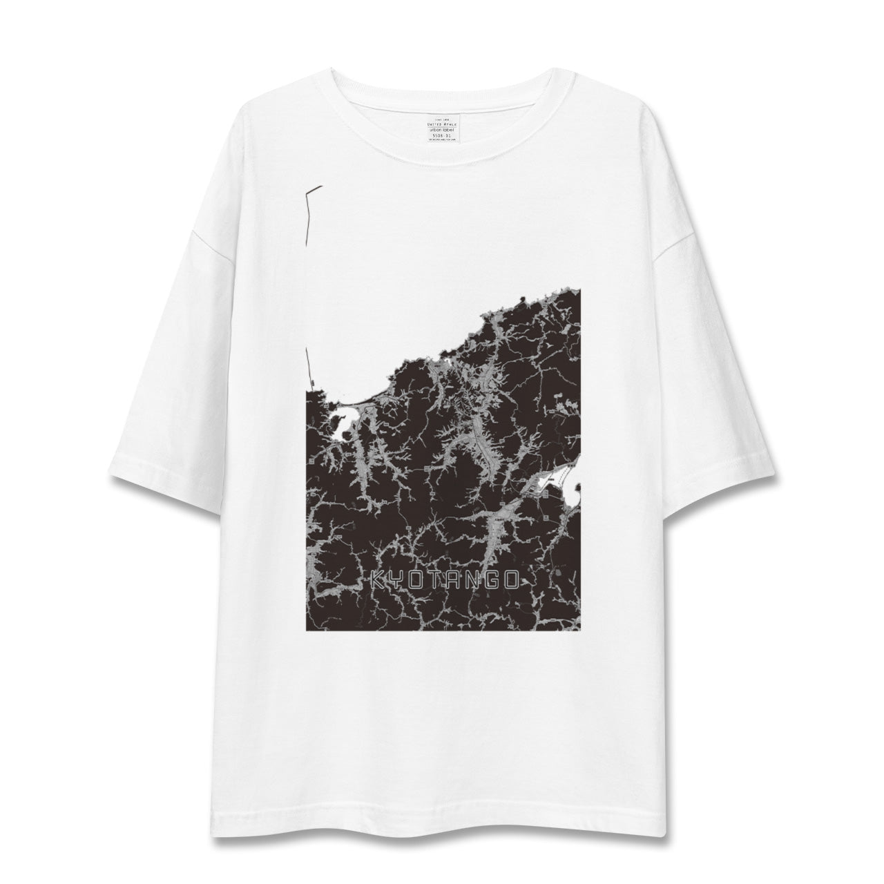 【京丹後(京都府)】地図柄ビッグシルエットTシャツ