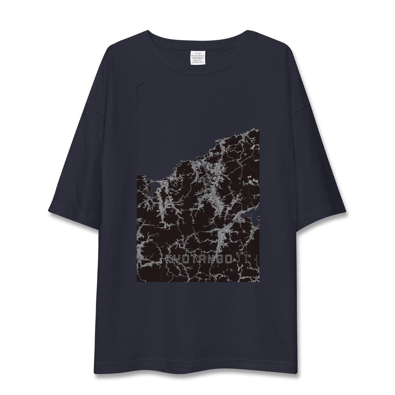 【京丹後(京都府)】地図柄ビッグシルエットTシャツ