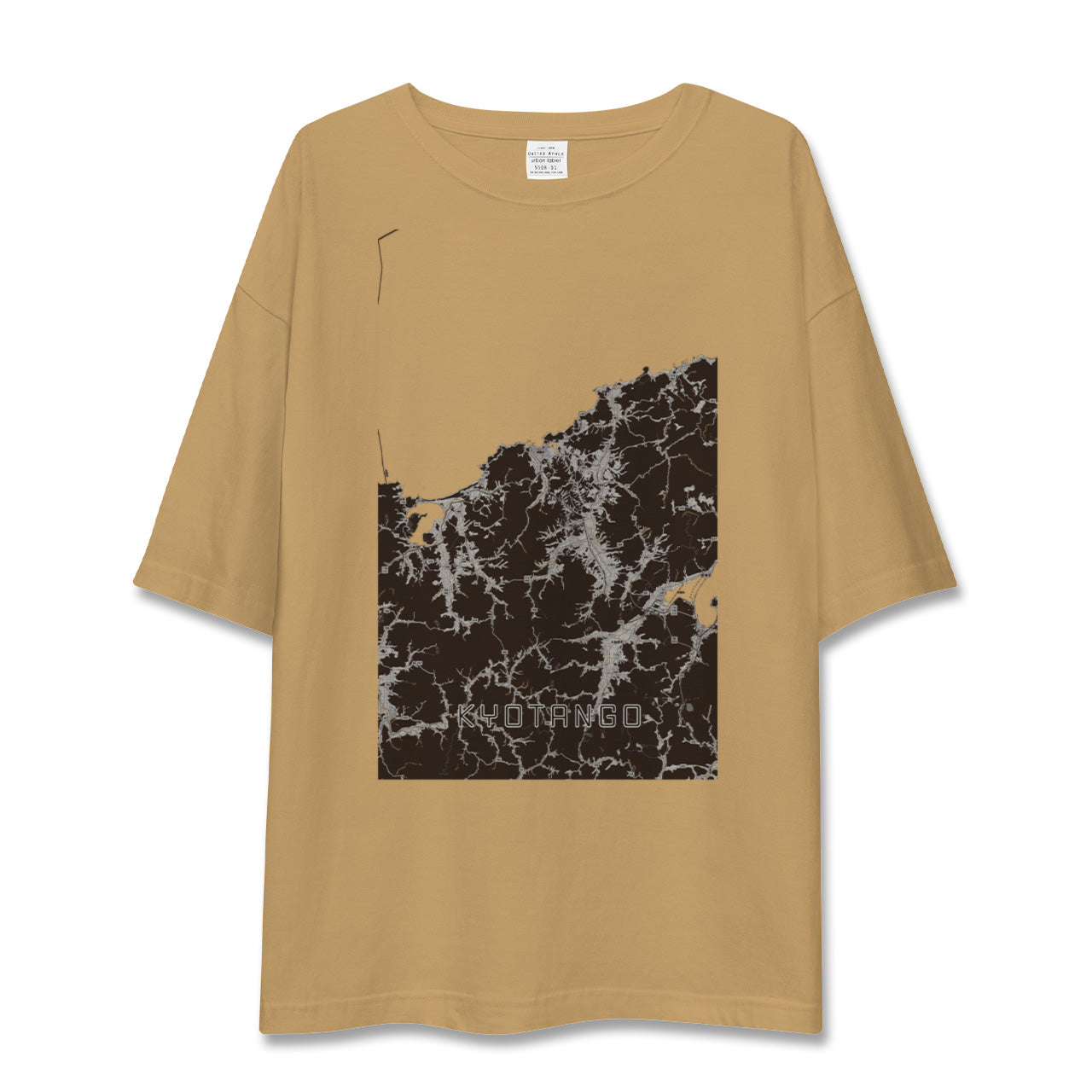 【京丹後(京都府)】地図柄ビッグシルエットTシャツ