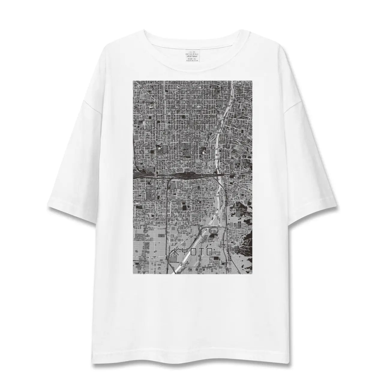 【京都2(京都府)】地図柄ビッグシルエットTシャツ
