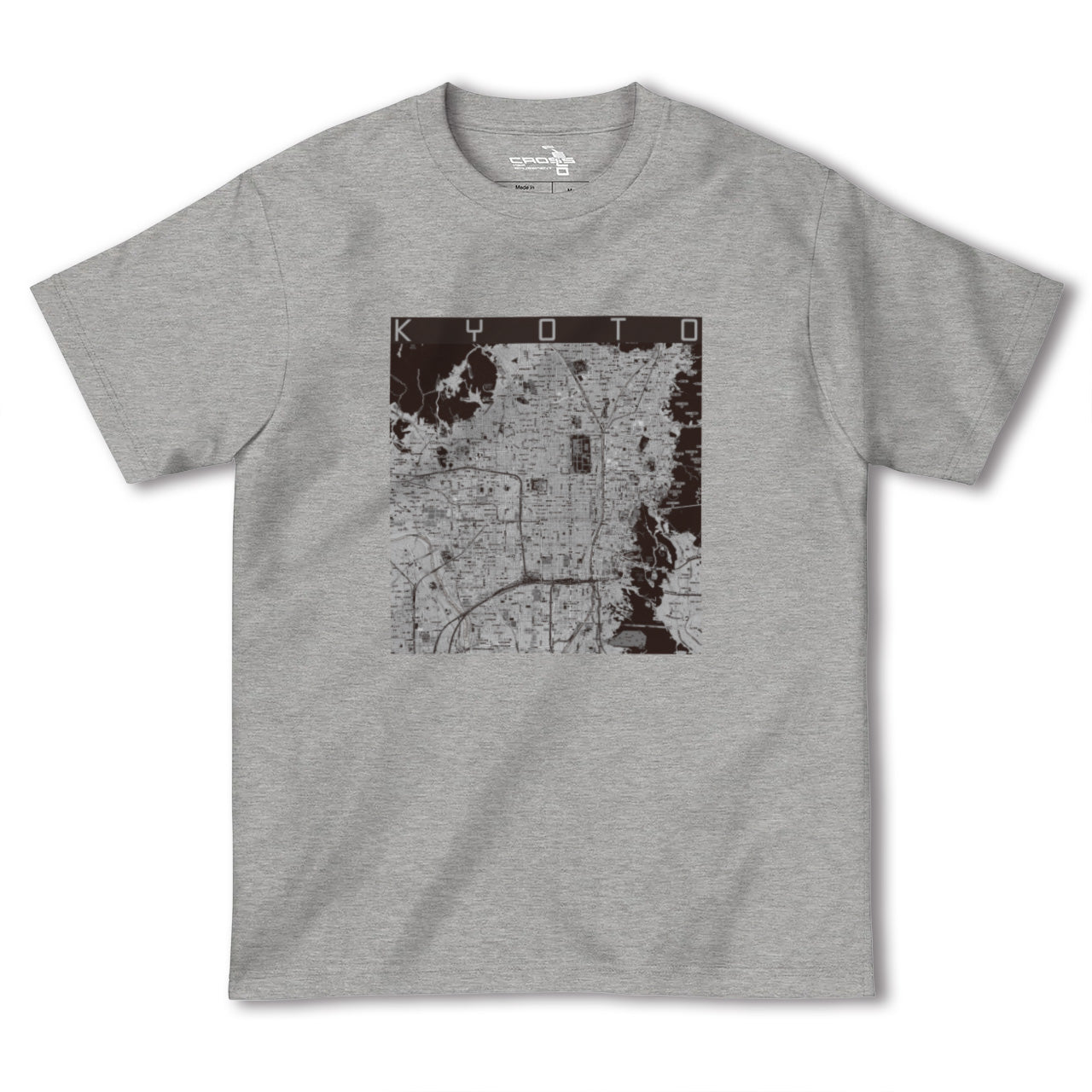 【京都(京都府)】地図柄ヘビーウェイトTシャツ
