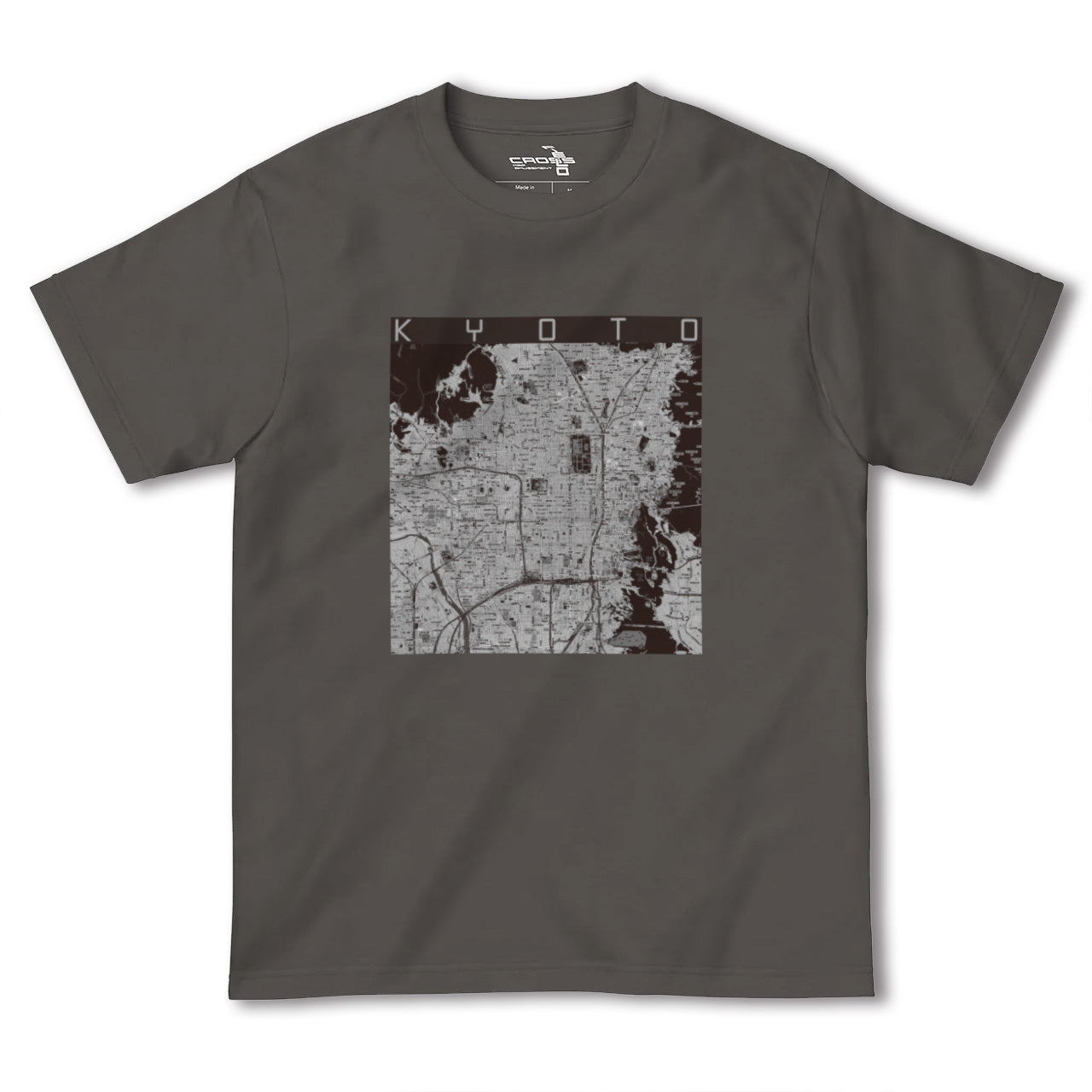 【京都(京都府)】地図柄ヘビーウェイトTシャツ