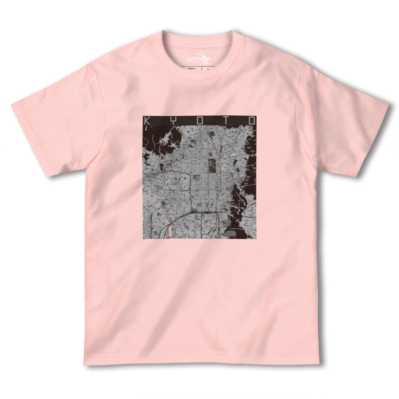 【京都(京都府)】地図柄ヘビーウェイトTシャツ