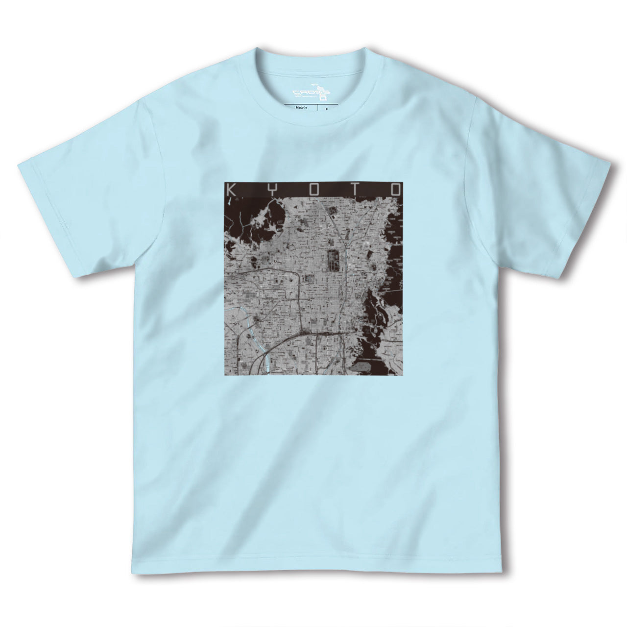 【京都(京都府)】地図柄ヘビーウェイトTシャツ