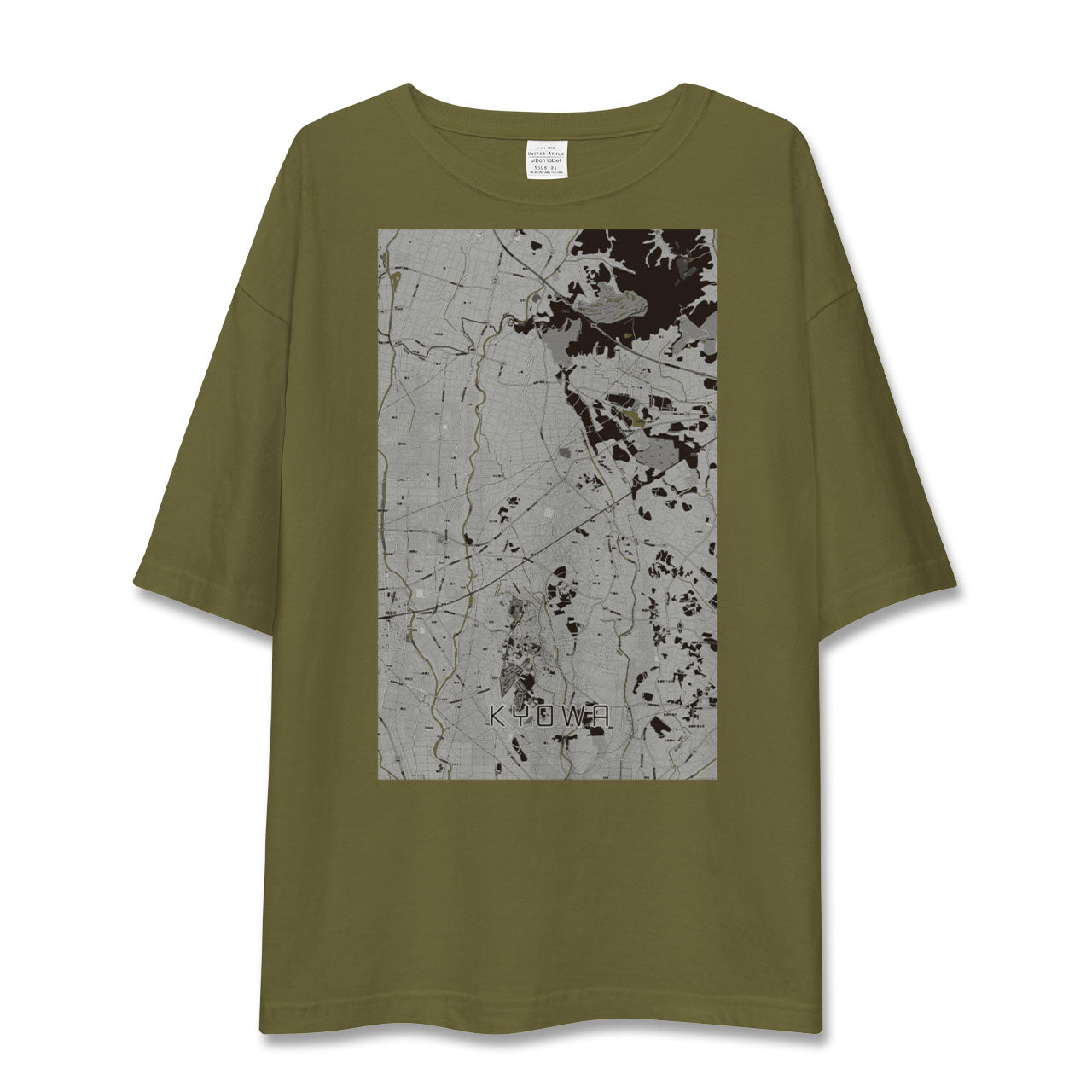 【協和(茨城県)】地図柄ビッグシルエットTシャツ