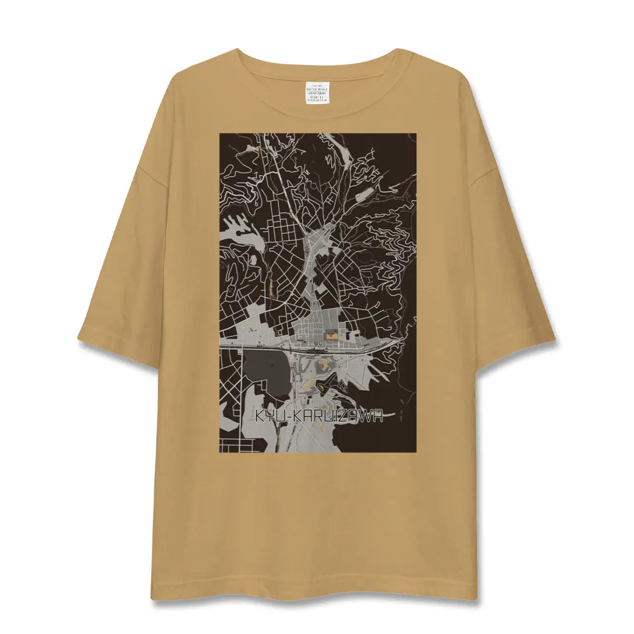 【旧軽井沢(長野県)】地図柄ビッグシルエットTシャツ