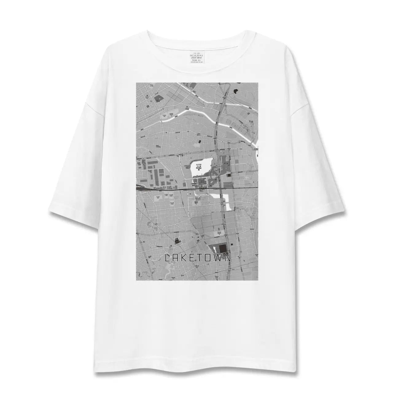 【越谷レイクタウン(埼玉県)】地図柄ビッグシルエットTシャツ