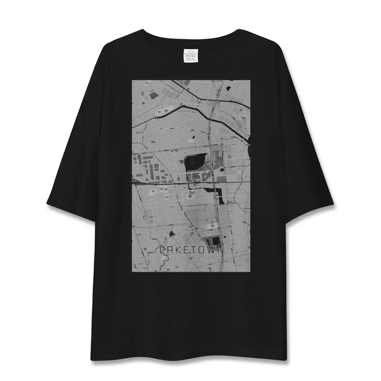 【越谷レイクタウン(埼玉県)】地図柄ビッグシルエットTシャツ