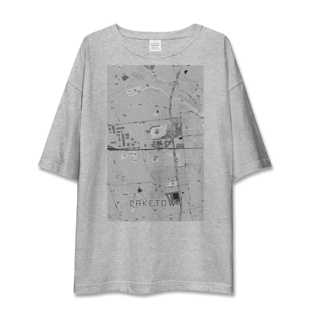 【越谷レイクタウン(埼玉県)】地図柄ビッグシルエットTシャツ