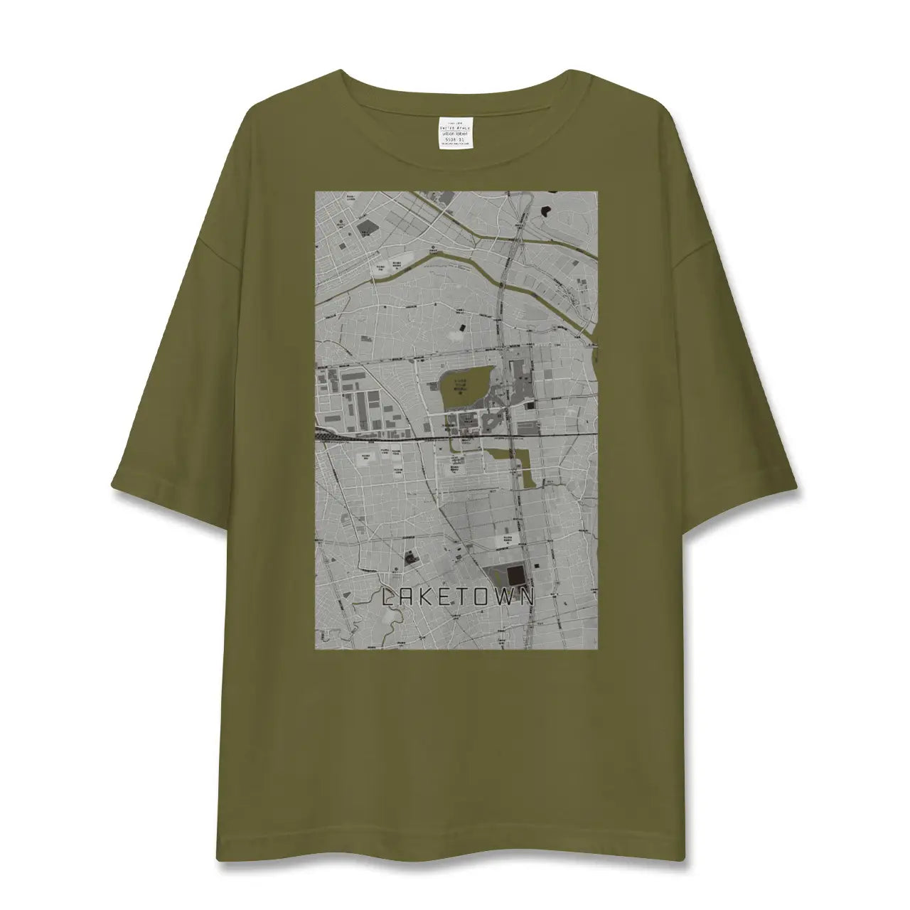 【越谷レイクタウン(埼玉県)】地図柄ビッグシルエットTシャツ