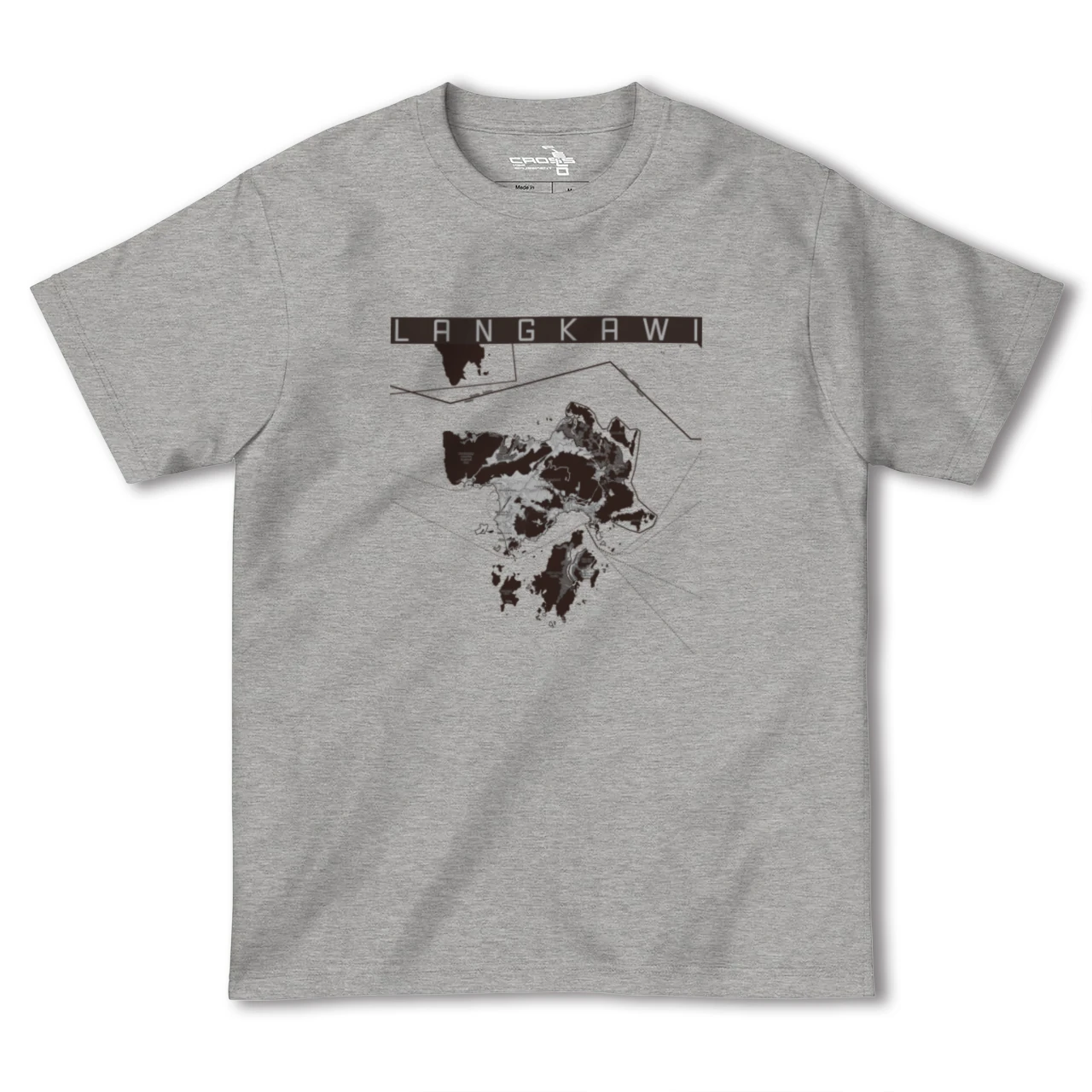 【ランカウイ(マレーシア)】地図柄ヘビーウェイトTシャツ