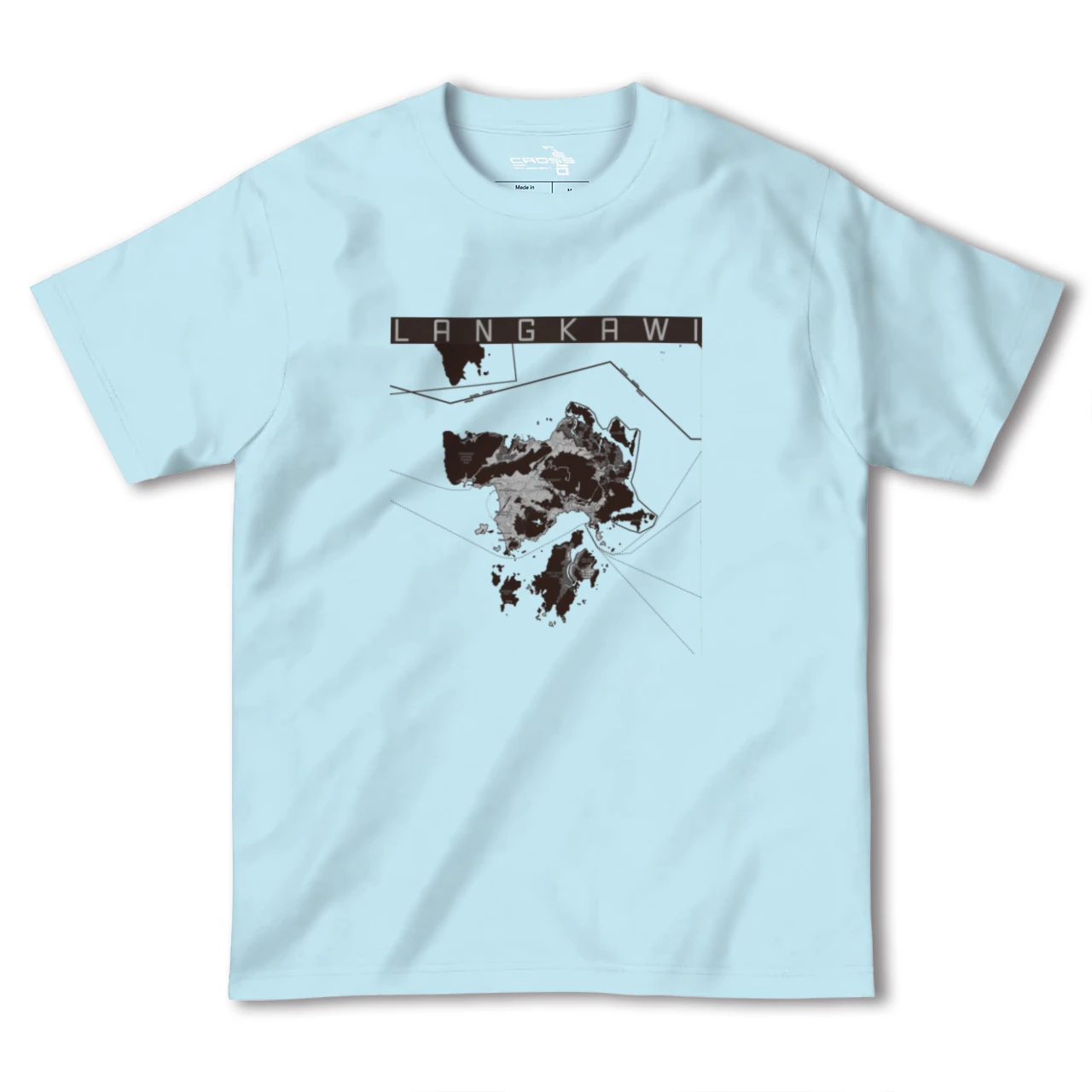 【ランカウイ(マレーシア)】地図柄ヘビーウェイトTシャツ