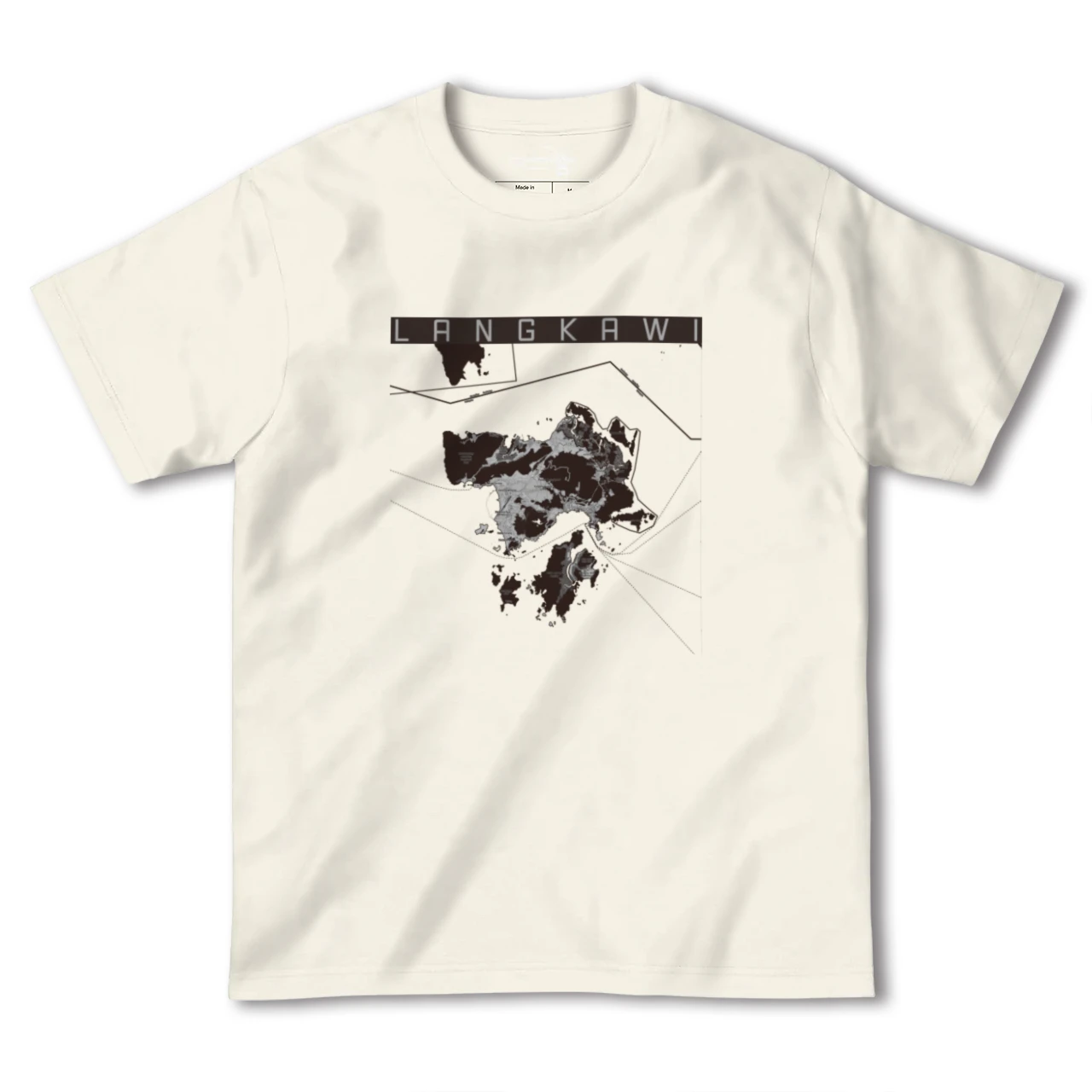 【ランカウイ(マレーシア)】地図柄ヘビーウェイトTシャツ