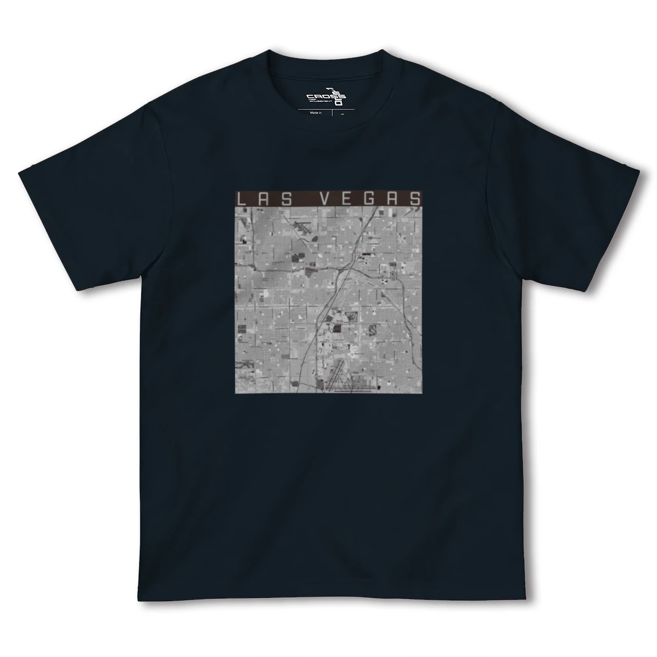 【ラスベガス(アメリカ)】地図柄ヘビーウェイトTシャツ