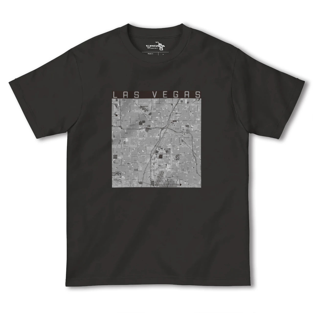 【ラスベガス(アメリカ)】地図柄ヘビーウェイトTシャツ