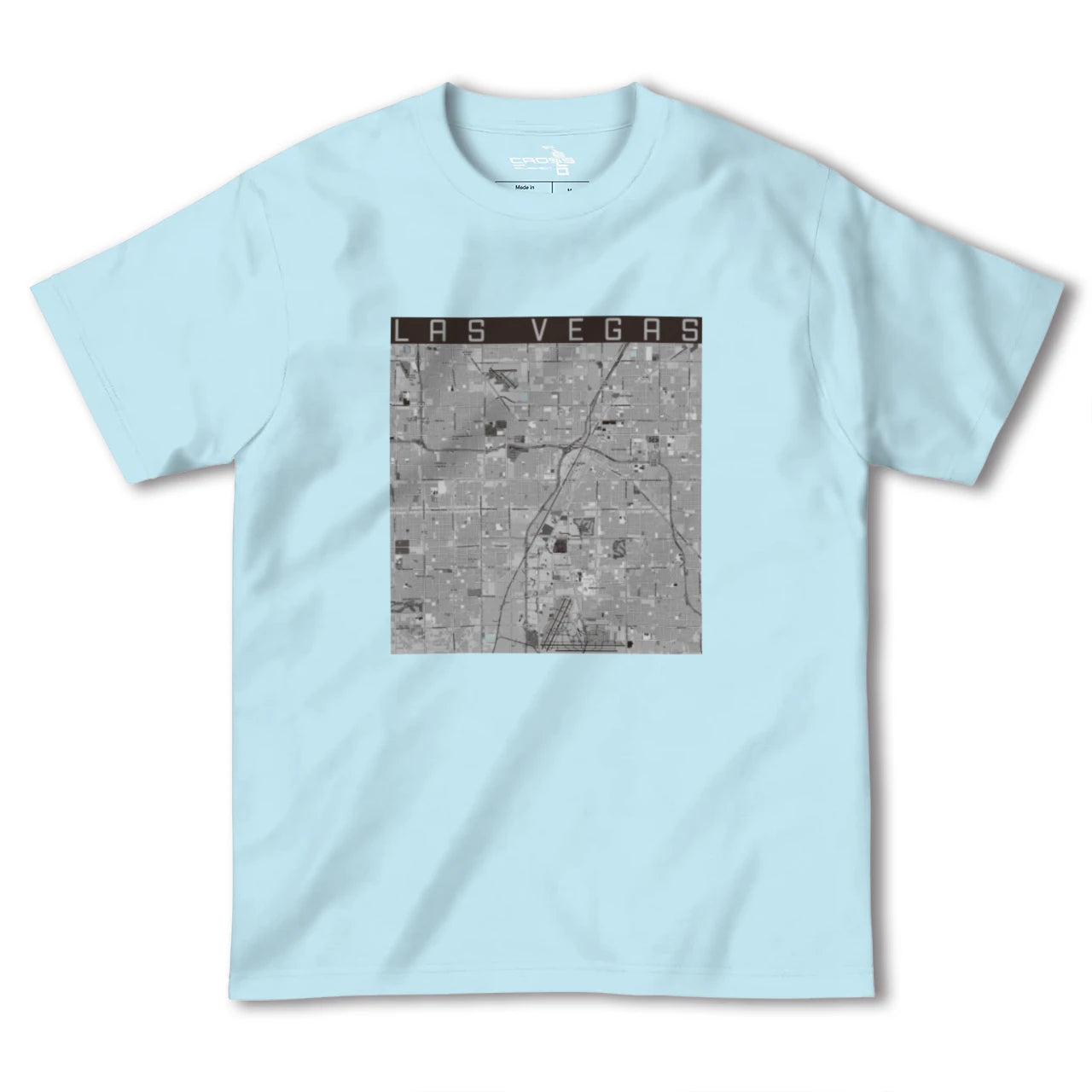 【ラスベガス(アメリカ)】地図柄ヘビーウェイトTシャツ