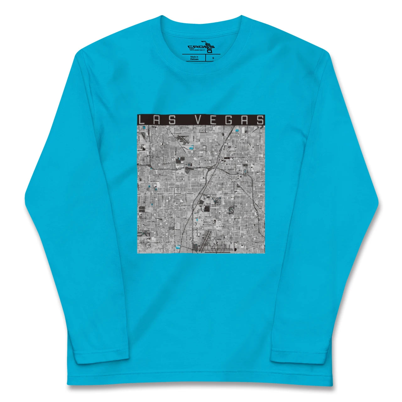 【ラスベガス(アメリカ)】地図柄ロングスリーブTシャツ