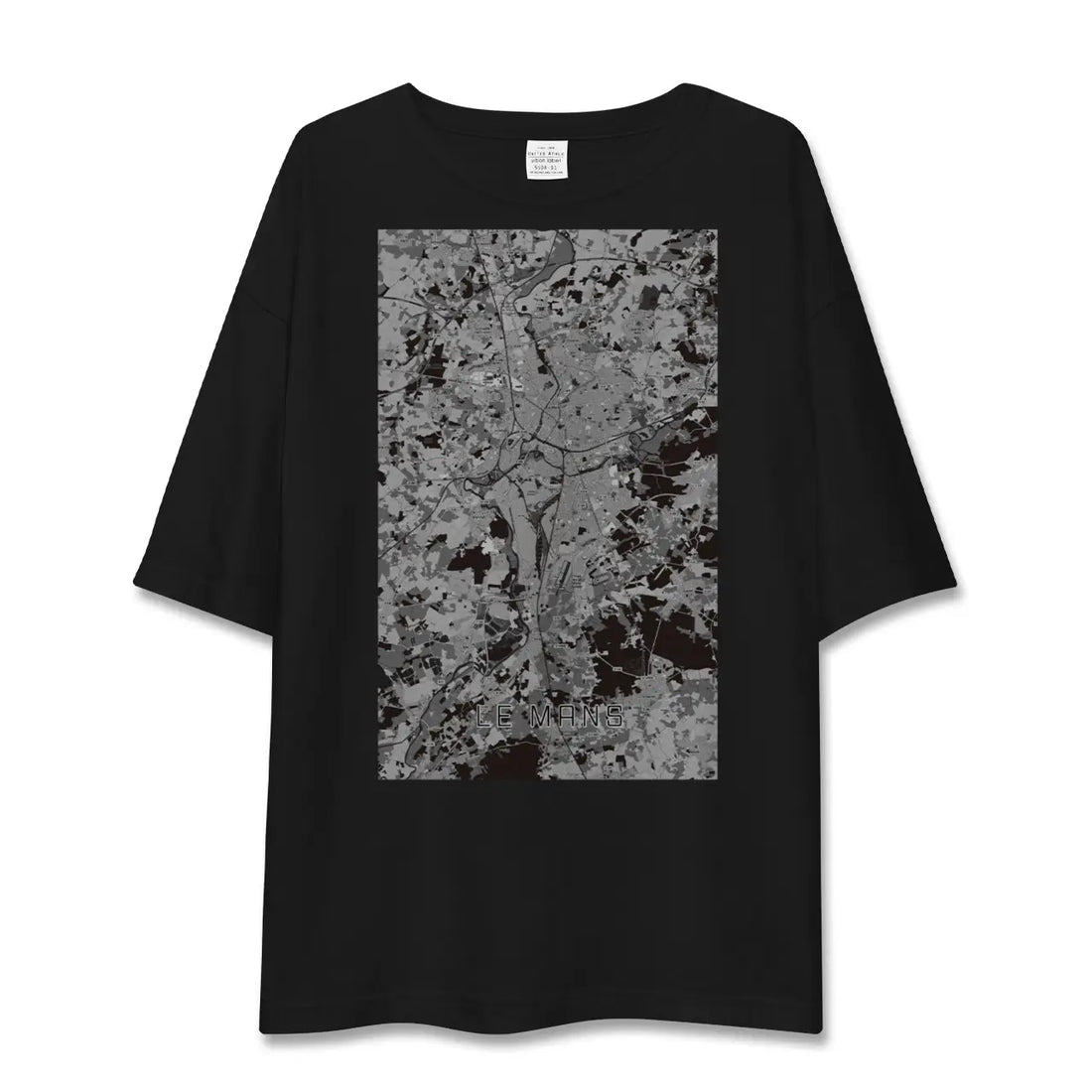 【ル・マン(フランス)】地図柄ビッグシルエットTシャツ