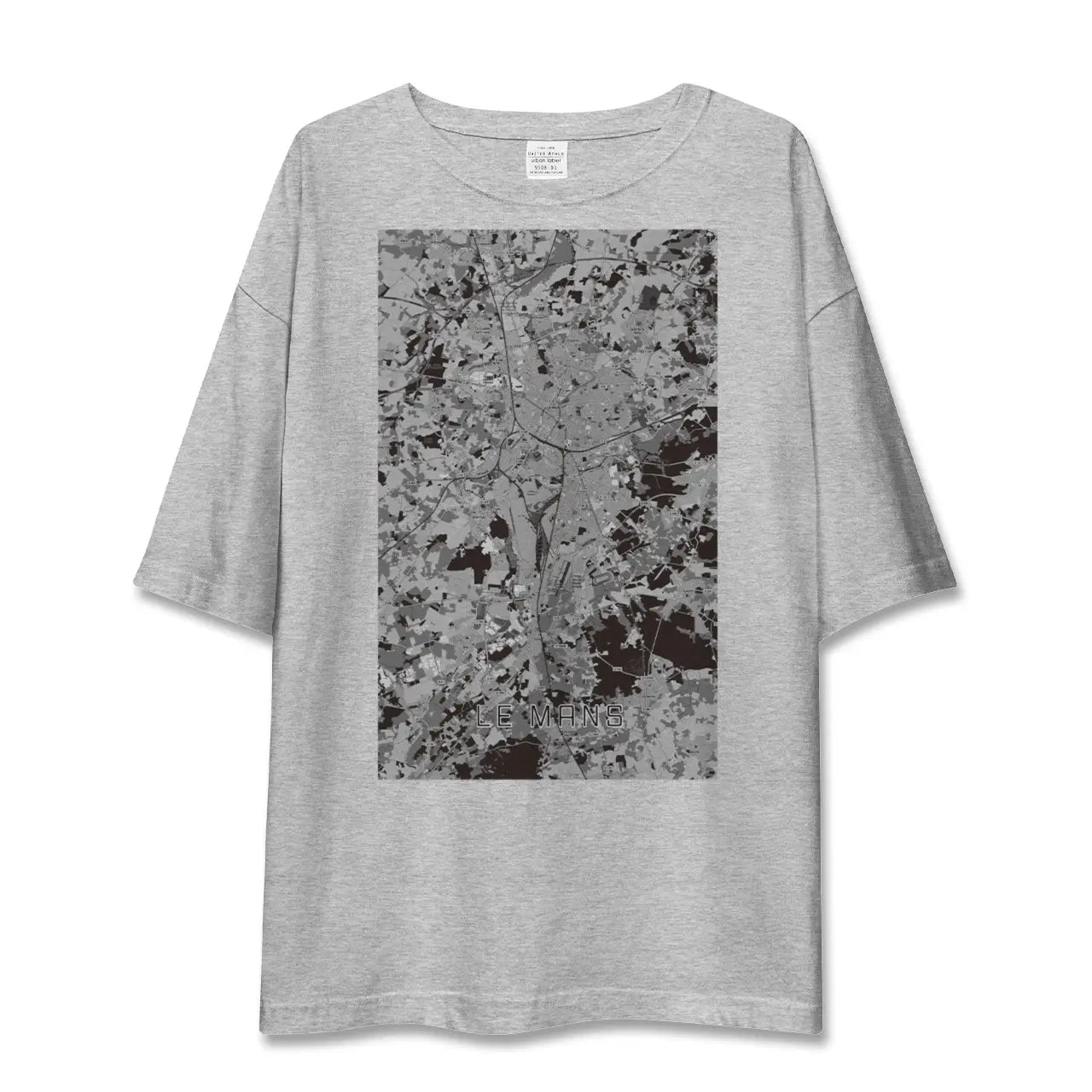 【ル・マン(フランス)】地図柄ビッグシルエットTシャツ