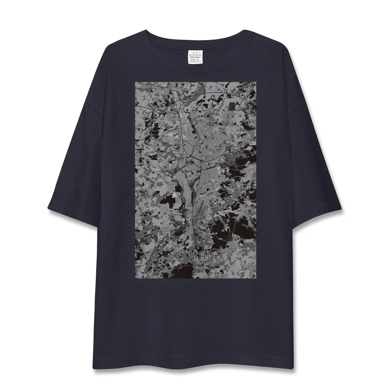 【ル・マン(フランス)】地図柄ビッグシルエットTシャツ