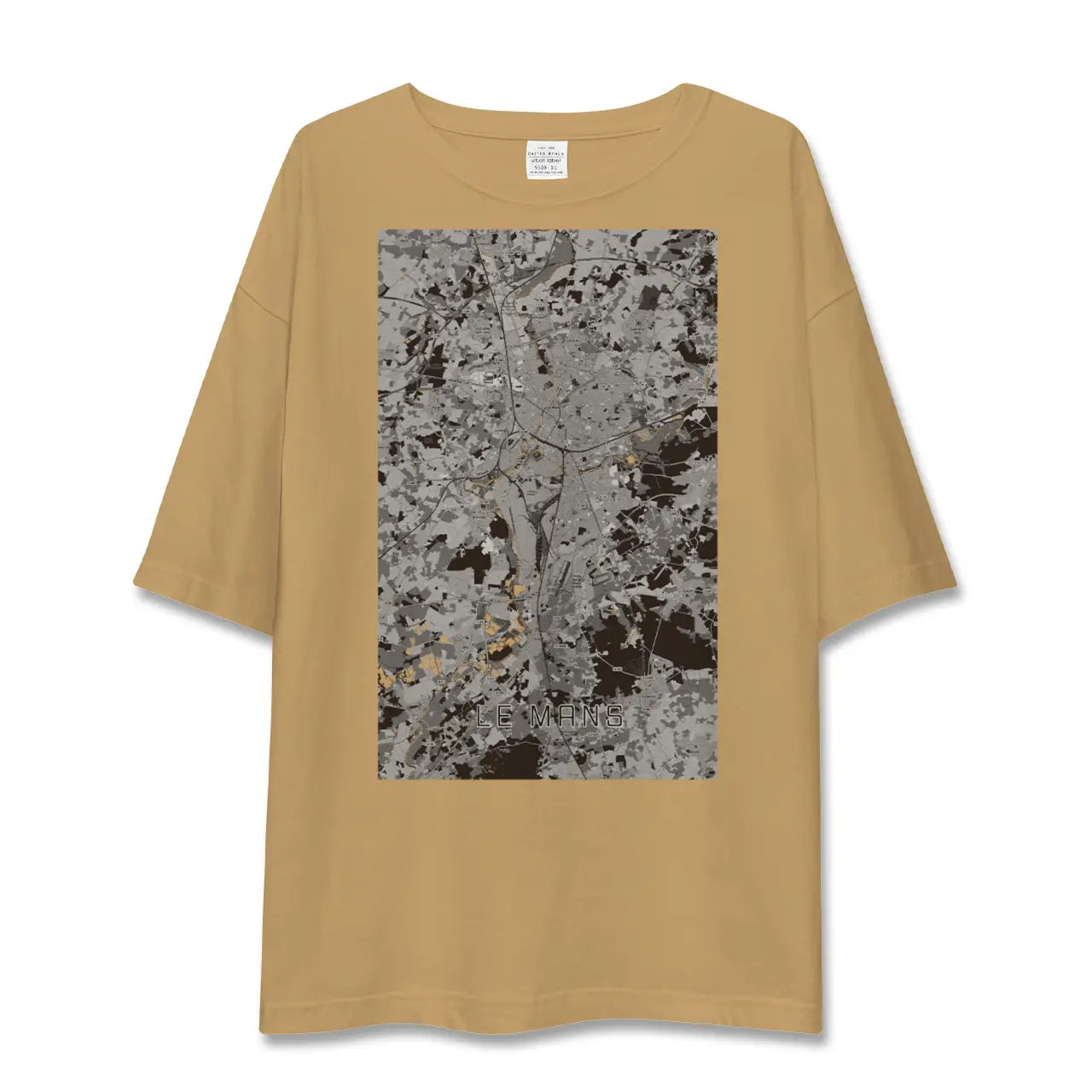 【ル・マン(フランス)】地図柄ビッグシルエットTシャツ
