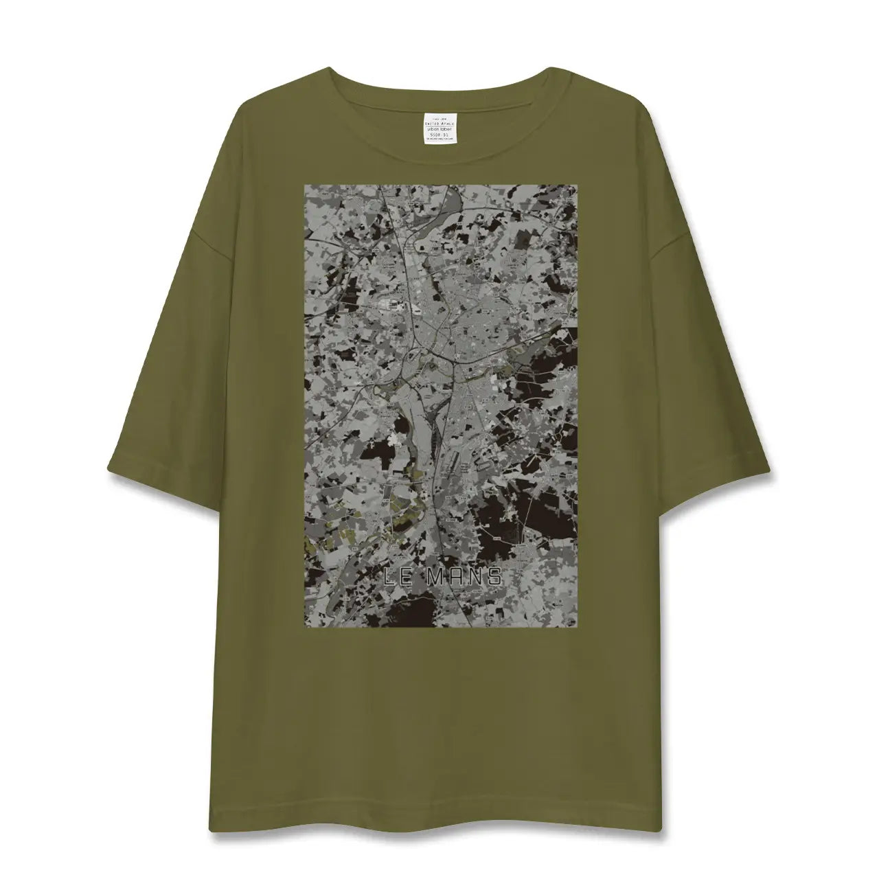 【ル・マン(フランス)】地図柄ビッグシルエットTシャツ