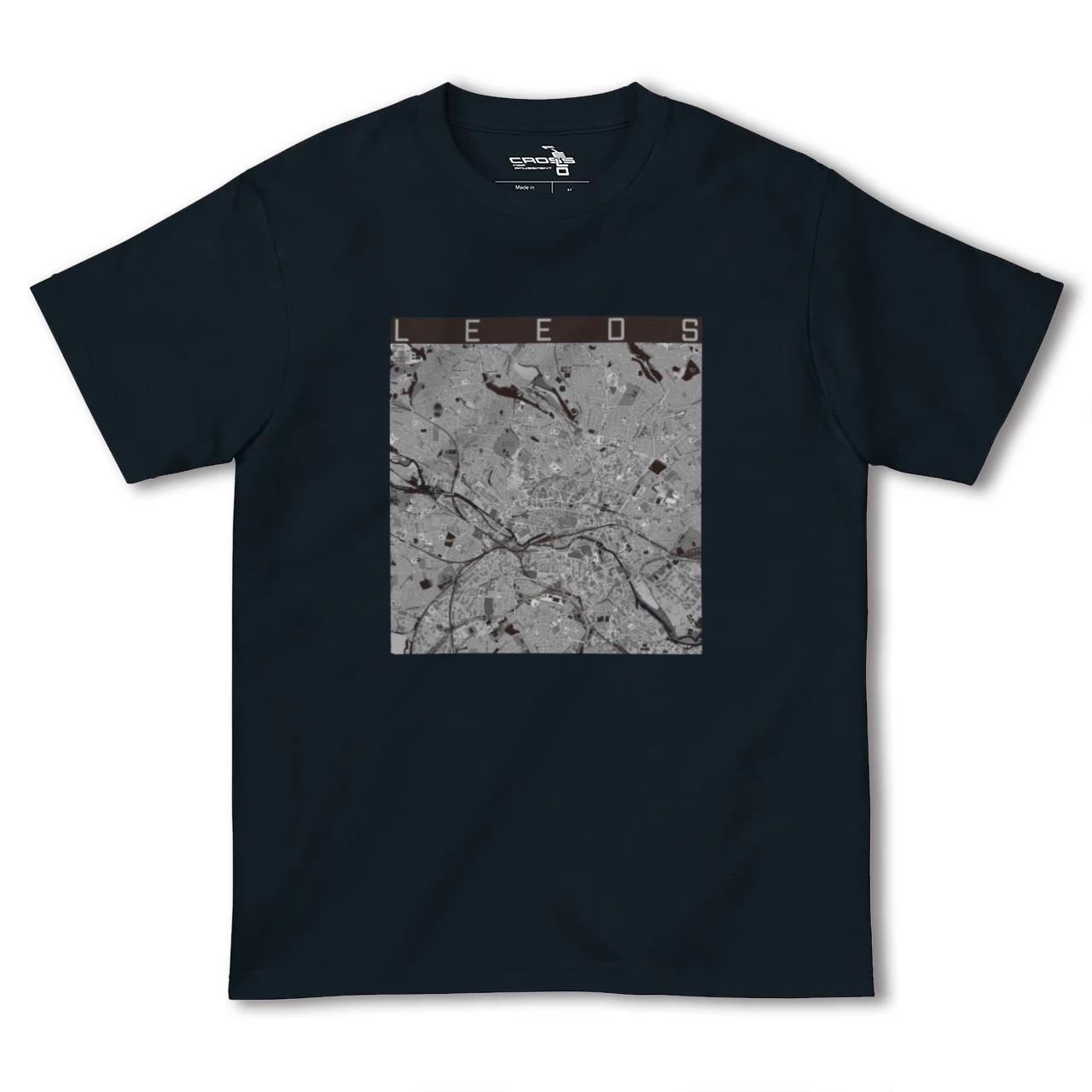 【リーズ(イギリス)】地図柄ヘビーウェイトTシャツ