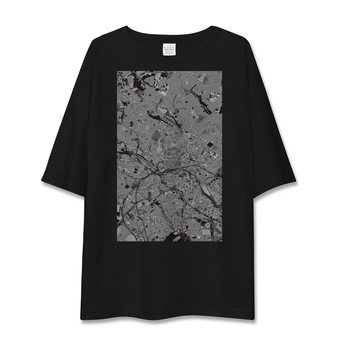 【リーズ(イギリス)】地図柄ビッグシルエットTシャツ