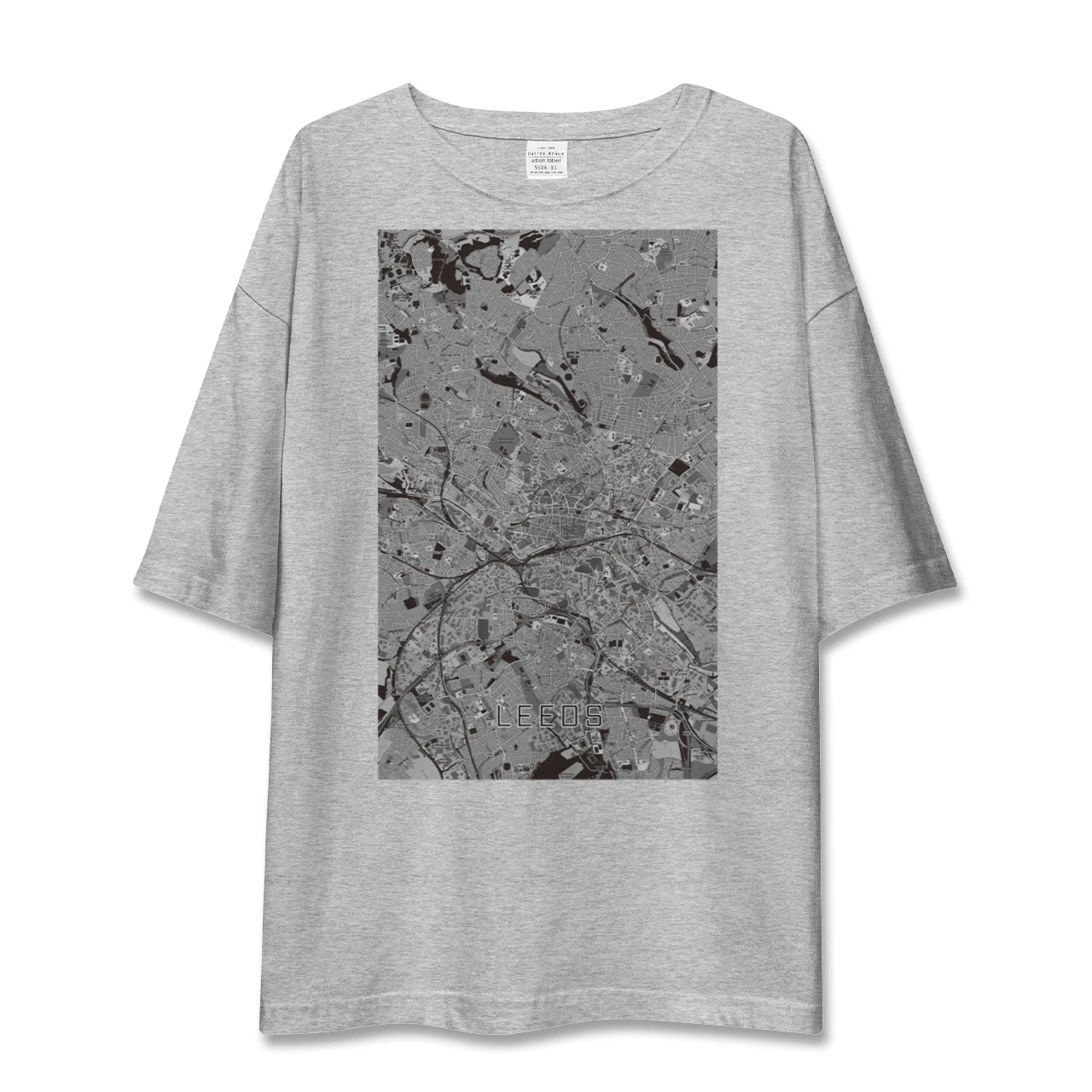 【リーズ(イギリス)】地図柄ビッグシルエットTシャツ
