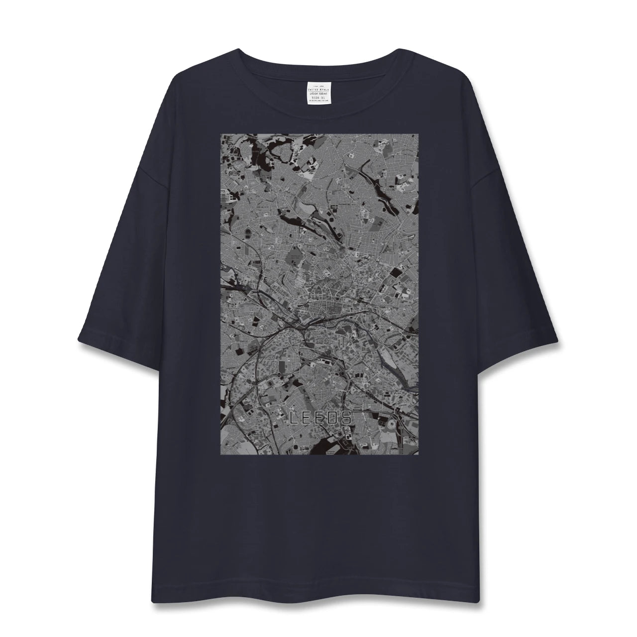 【リーズ(イギリス)】地図柄ビッグシルエットTシャツ