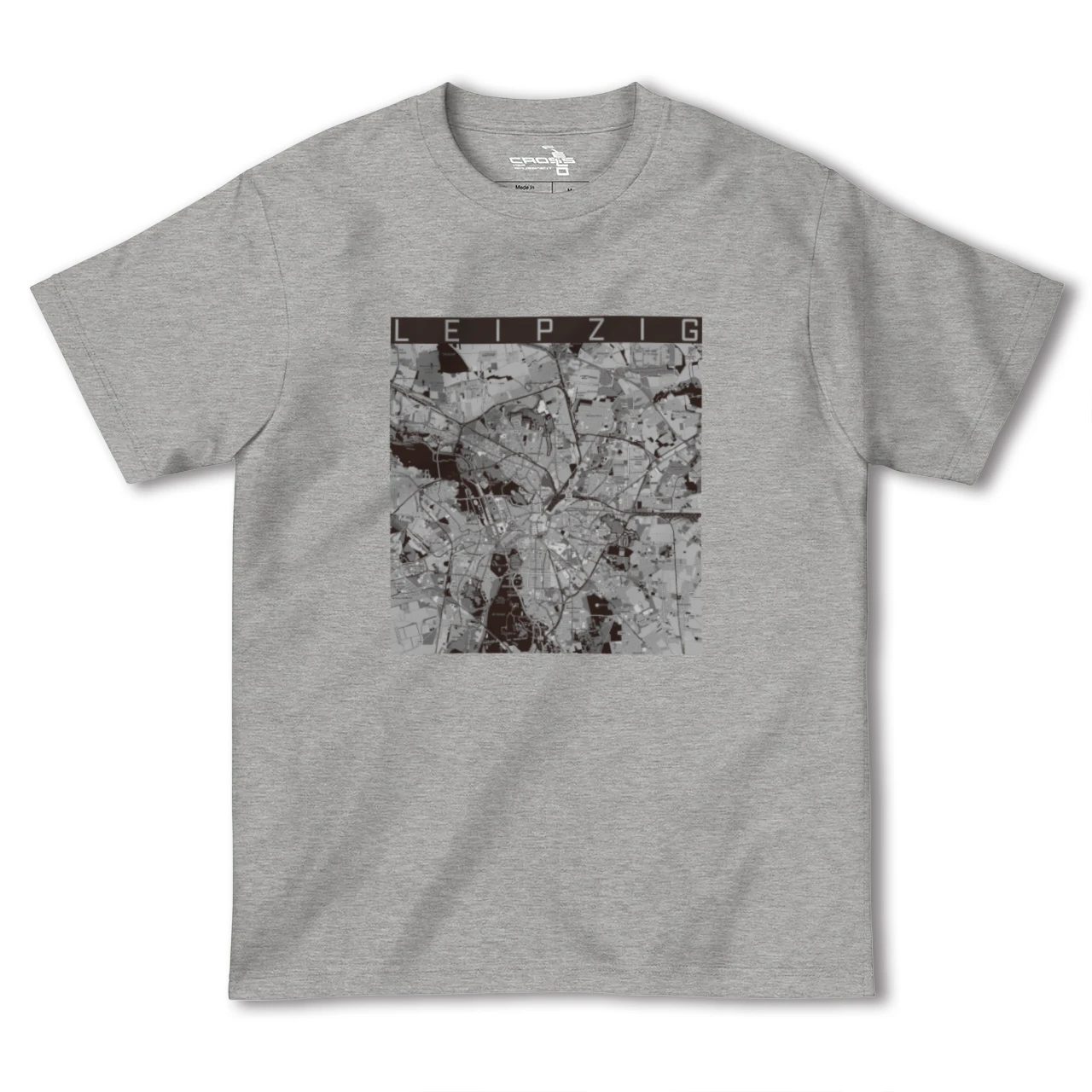 【ライプツィヒ(ドイツ)】地図柄ヘビーウェイトTシャツ