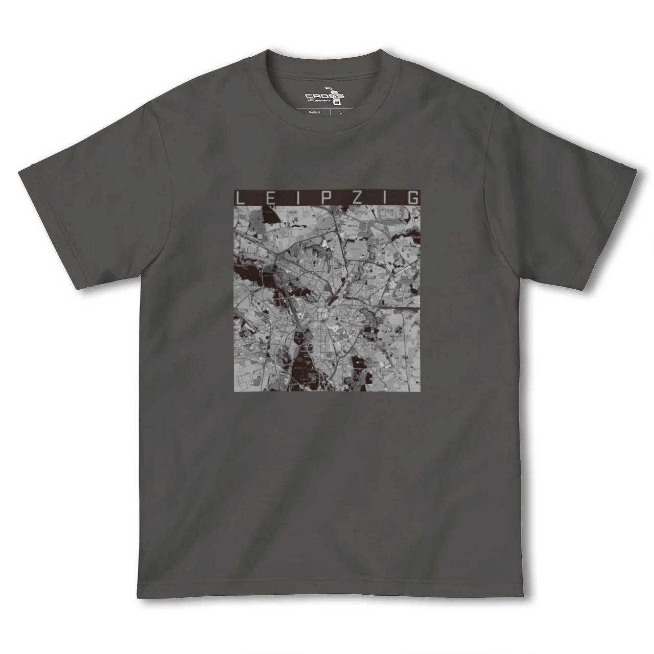 【ライプツィヒ(ドイツ)】地図柄ヘビーウェイトTシャツ