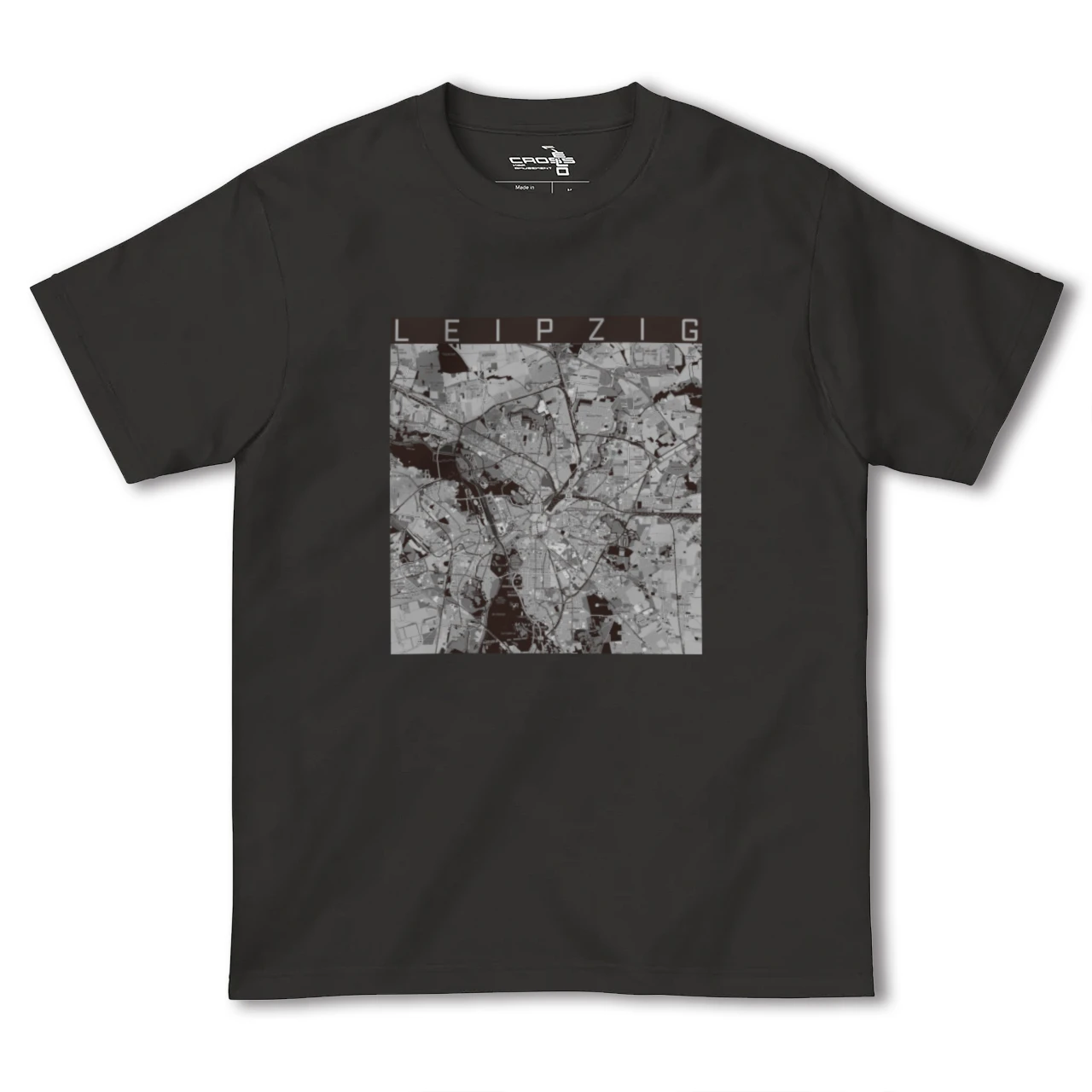【ライプツィヒ(ドイツ)】地図柄ヘビーウェイトTシャツ