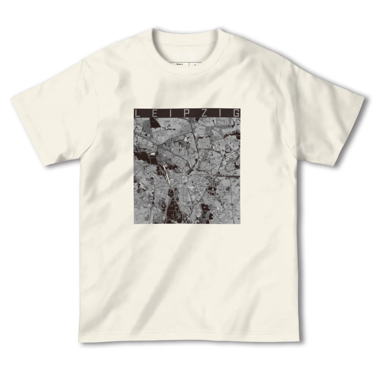 【ライプツィヒ(ドイツ)】地図柄ヘビーウェイトTシャツ