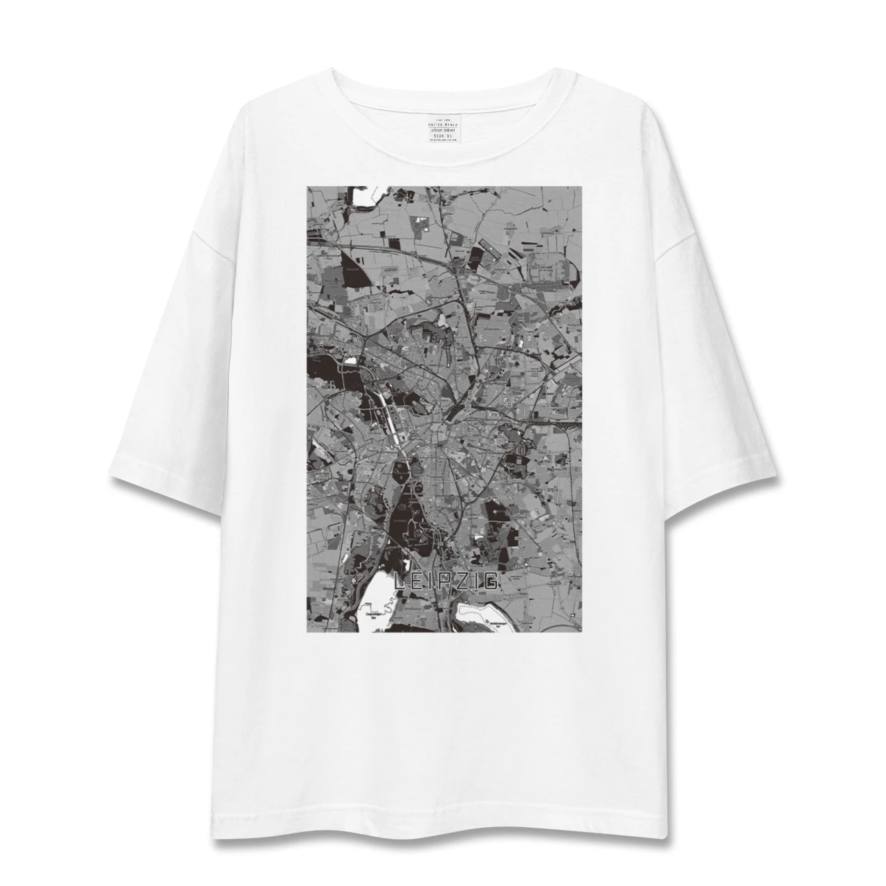 【ライプツィヒ(ドイツ)】地図柄ビッグシルエットTシャツ