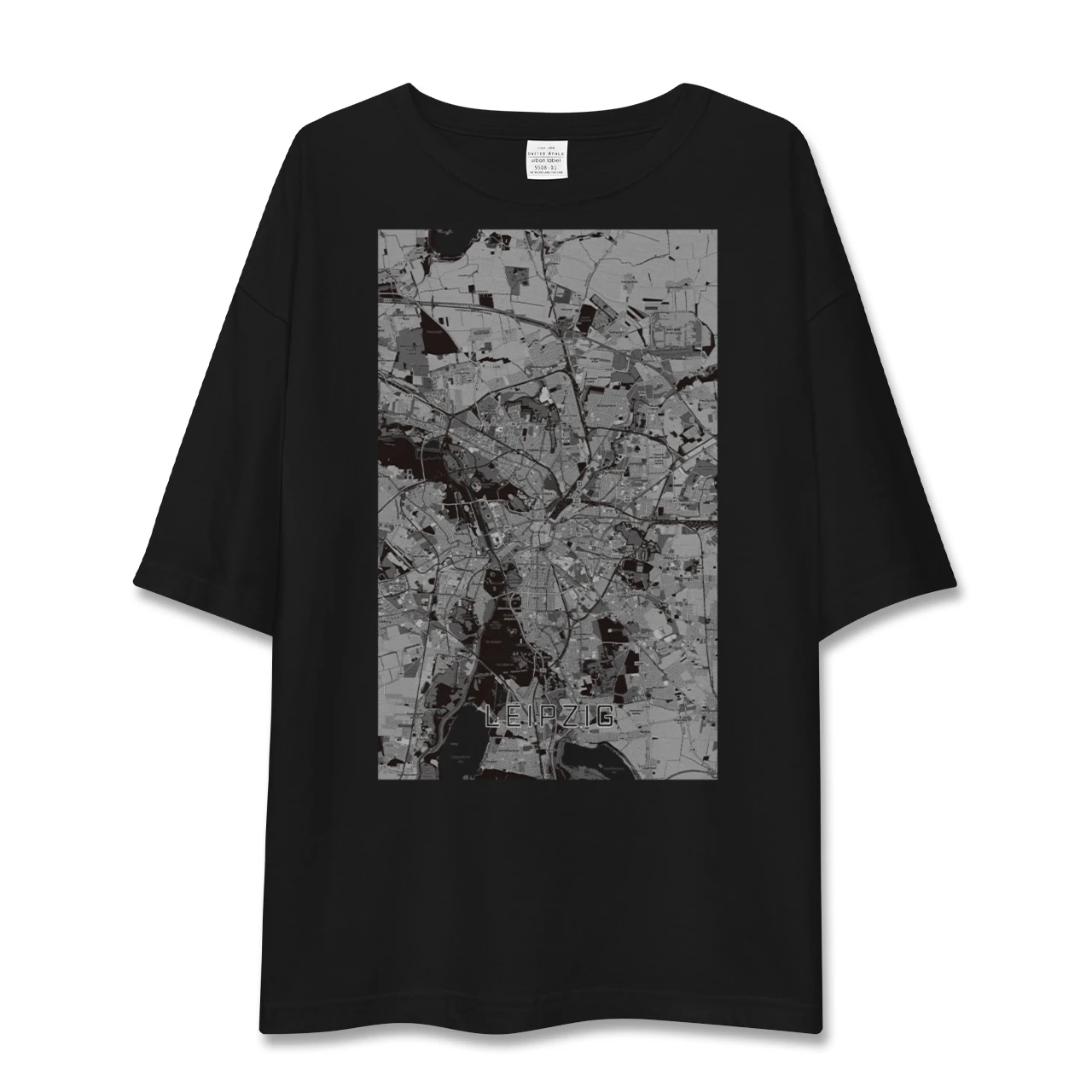 【ライプツィヒ(ドイツ)】地図柄ビッグシルエットTシャツ