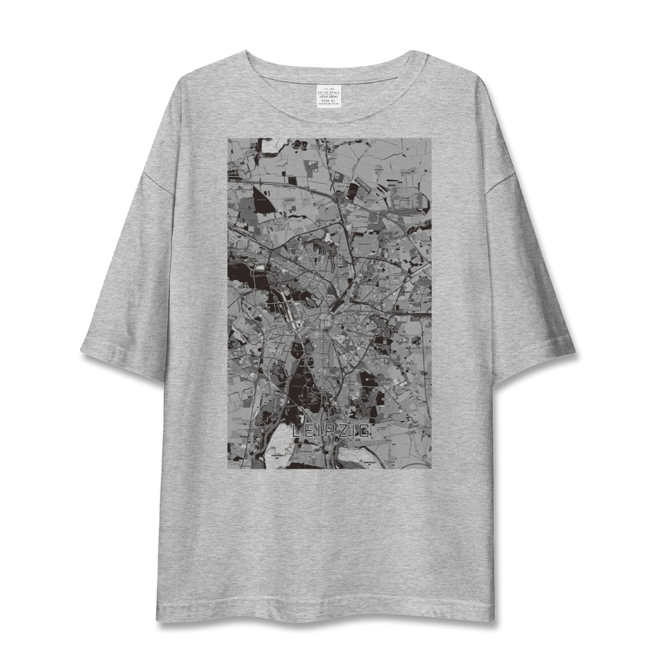 【ライプツィヒ(ドイツ)】地図柄ビッグシルエットTシャツ