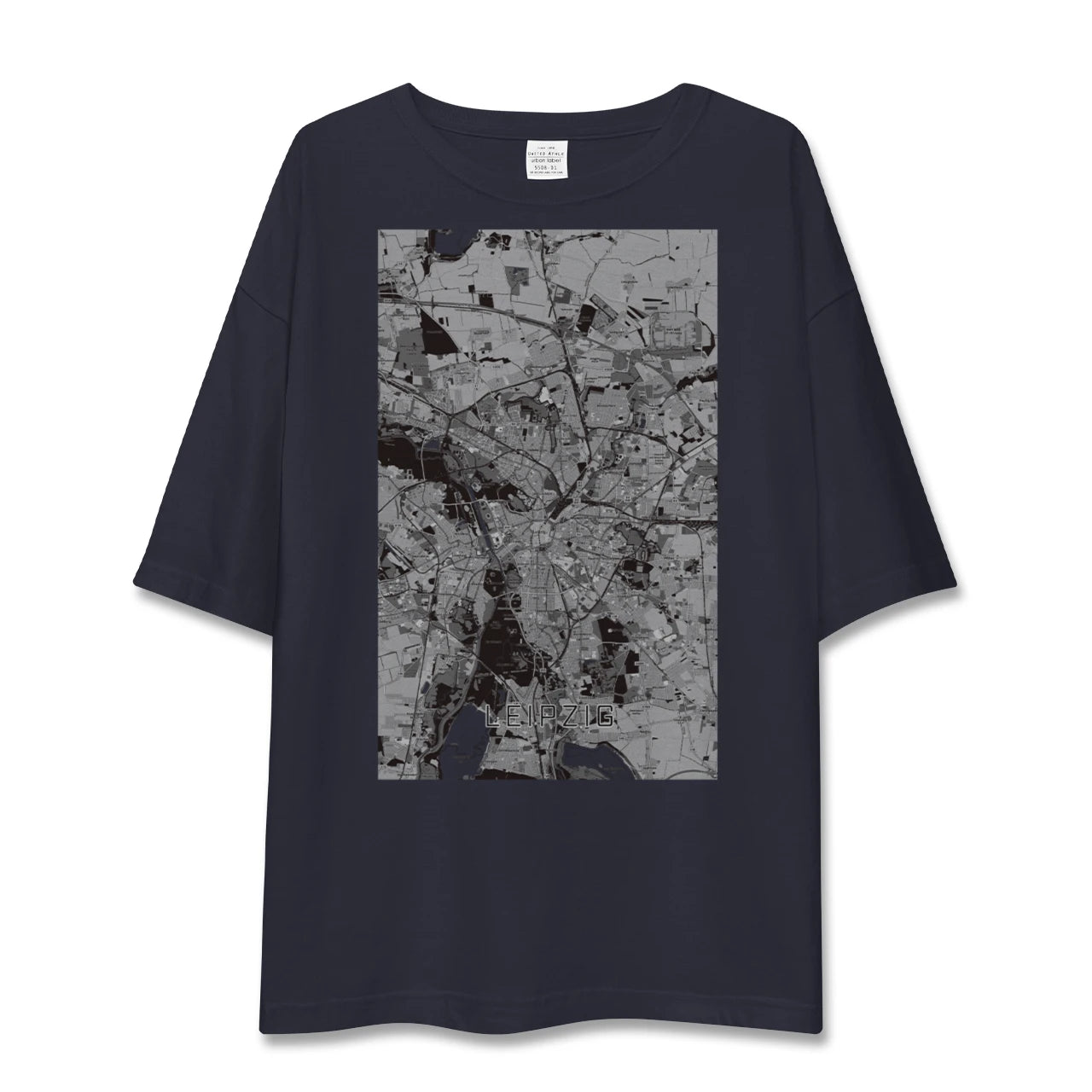 【ライプツィヒ(ドイツ)】地図柄ビッグシルエットTシャツ