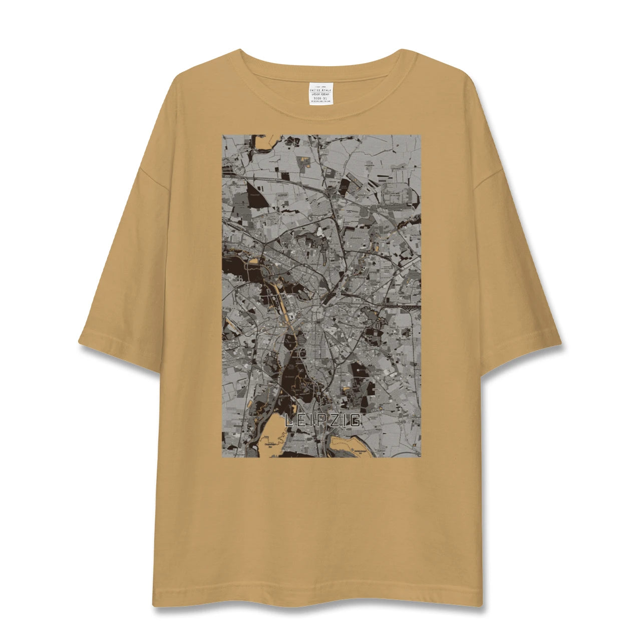 【ライプツィヒ(ドイツ)】地図柄ビッグシルエットTシャツ