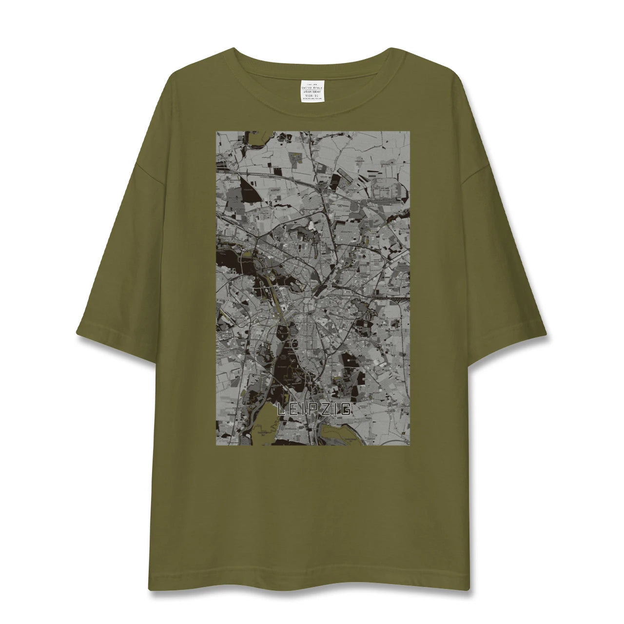【ライプツィヒ(ドイツ)】地図柄ビッグシルエットTシャツ