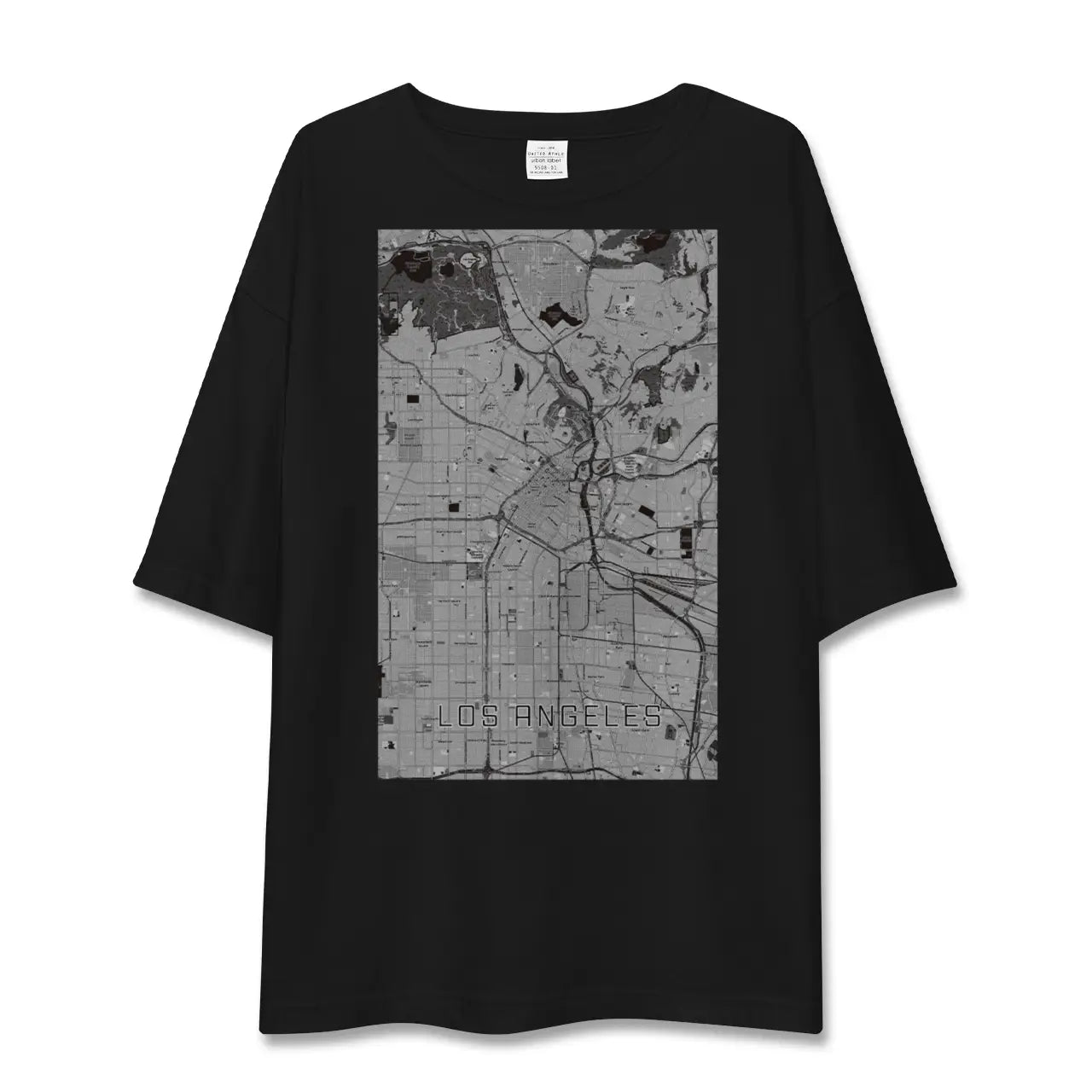 【ロサンゼルス(アメリカ)】地図柄ビッグシルエットTシャツ