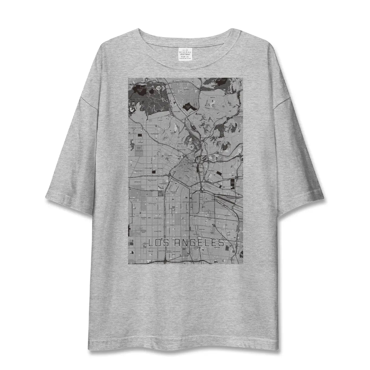 【ロサンゼルス(アメリカ)】地図柄ビッグシルエットTシャツ