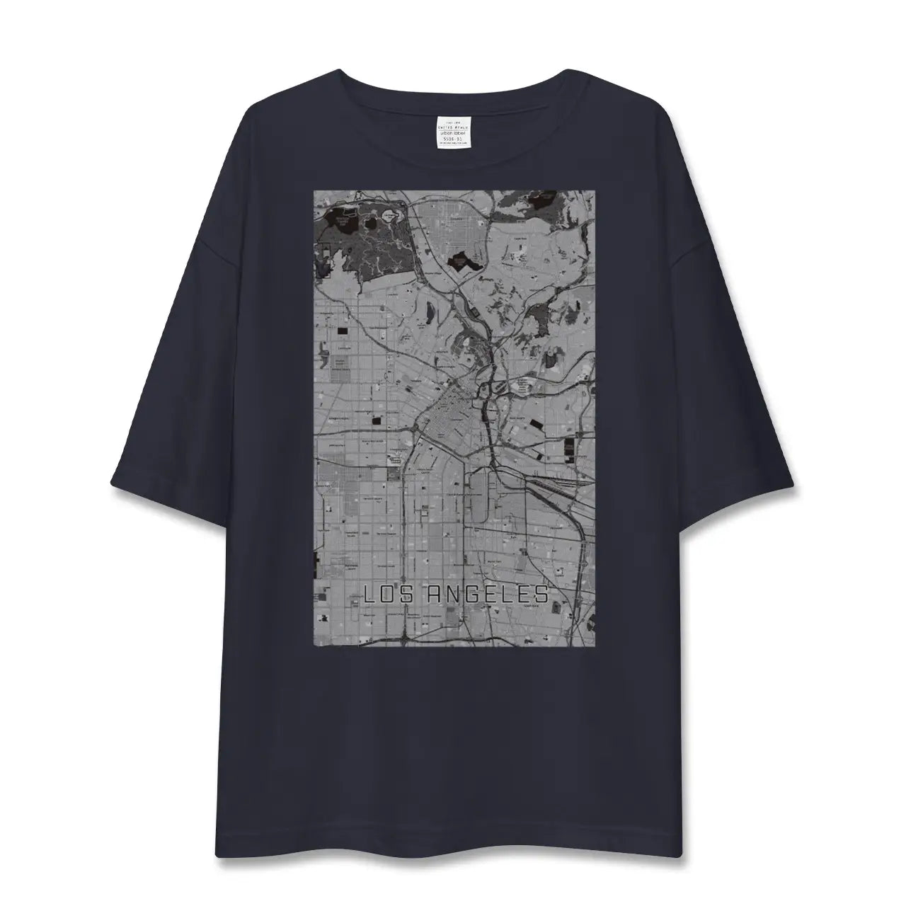 【ロサンゼルス(アメリカ)】地図柄ビッグシルエットTシャツ