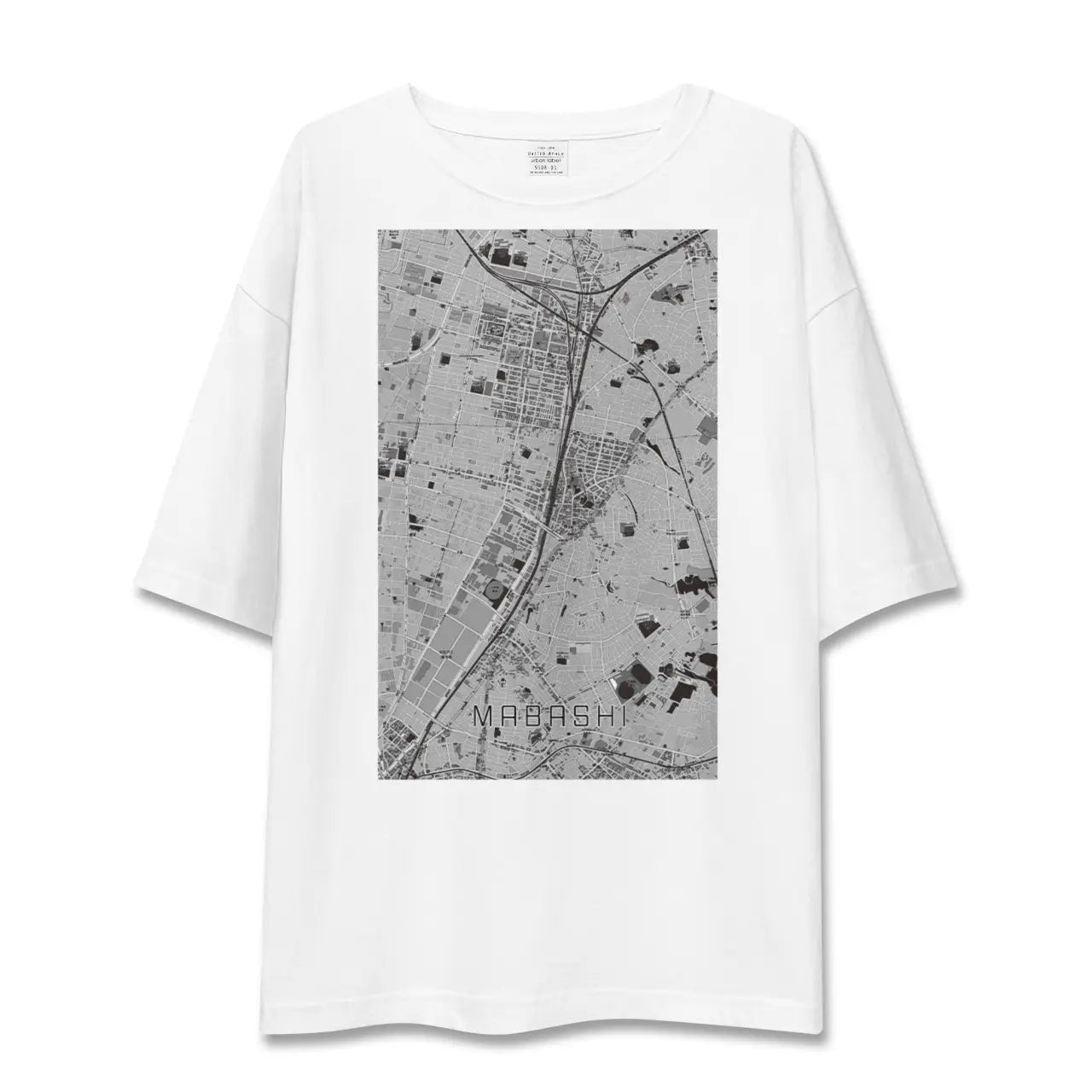 【馬橋(千葉県)】地図柄ビッグシルエットTシャツ