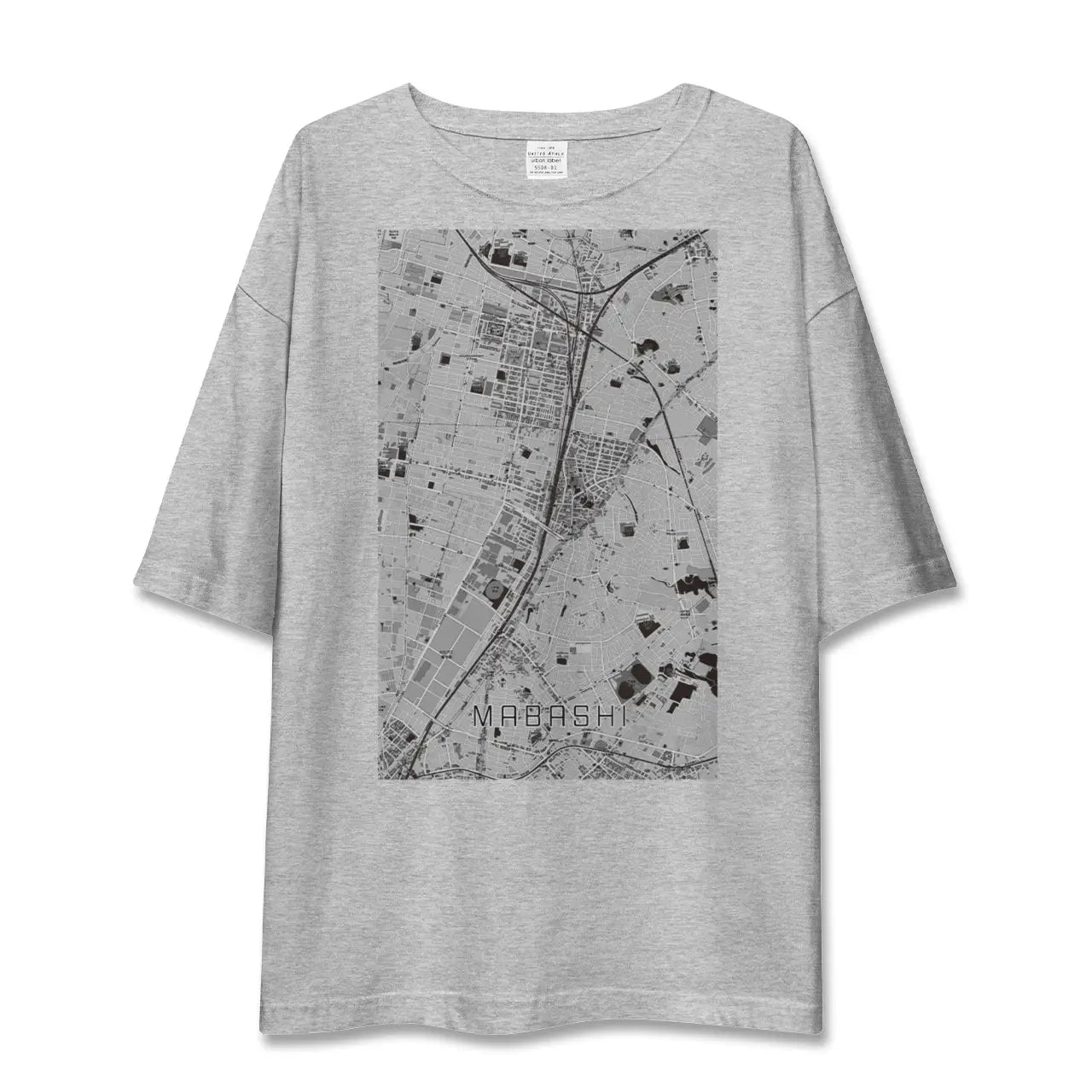 【馬橋(千葉県)】地図柄ビッグシルエットTシャツ