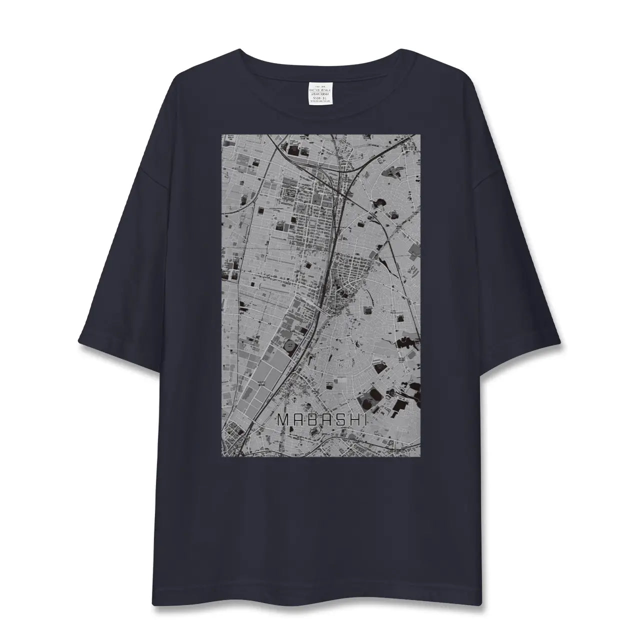 【馬橋(千葉県)】地図柄ビッグシルエットTシャツ