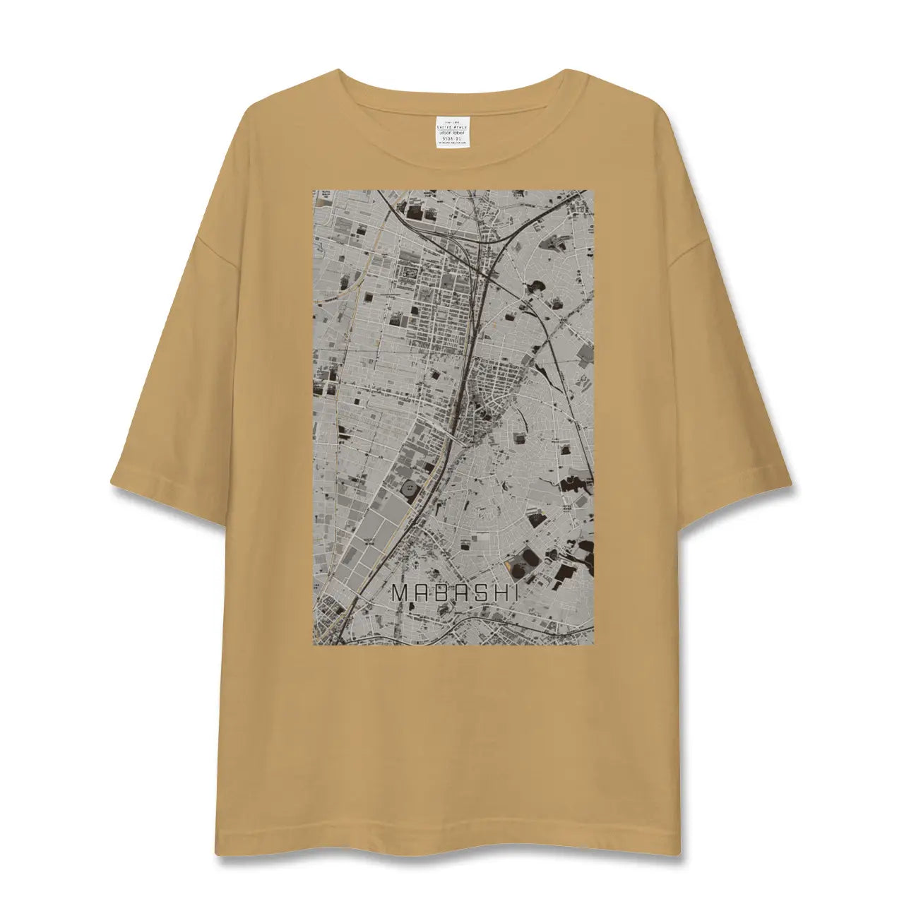 【馬橋(千葉県)】地図柄ビッグシルエットTシャツ