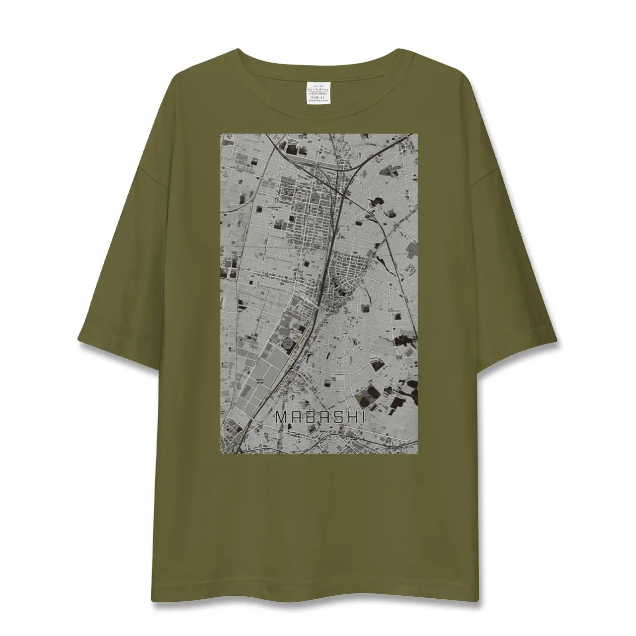 【馬橋(千葉県)】地図柄ビッグシルエットTシャツ