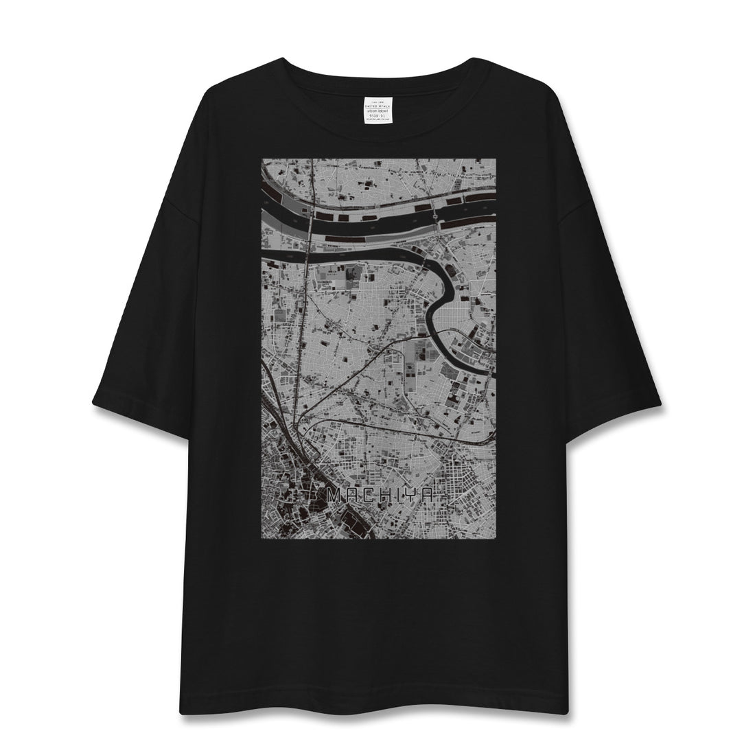 【町屋(東京都)】地図柄ビッグシルエットTシャツ
