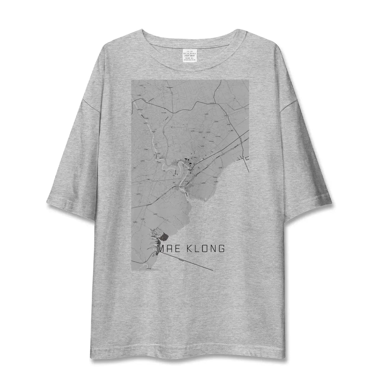 【メークロン(タイ)】地図柄ビッグシルエットTシャツ